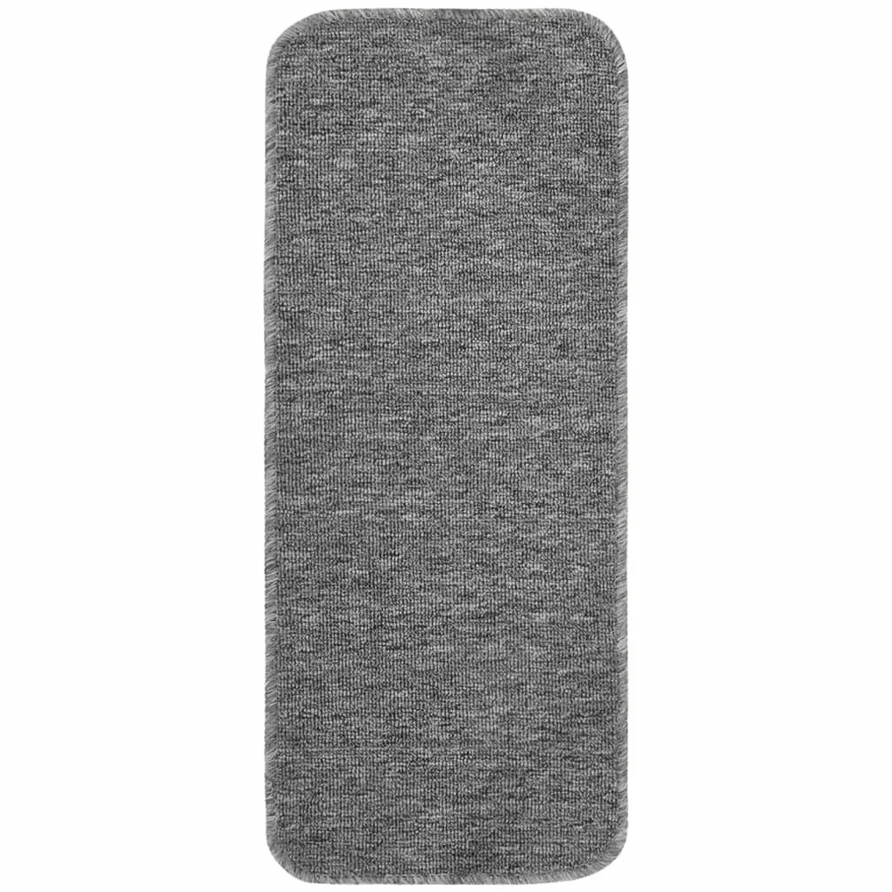 vidaXL Antypoślizgowe nakładki na schody 15 szt. 60x25 cm szare