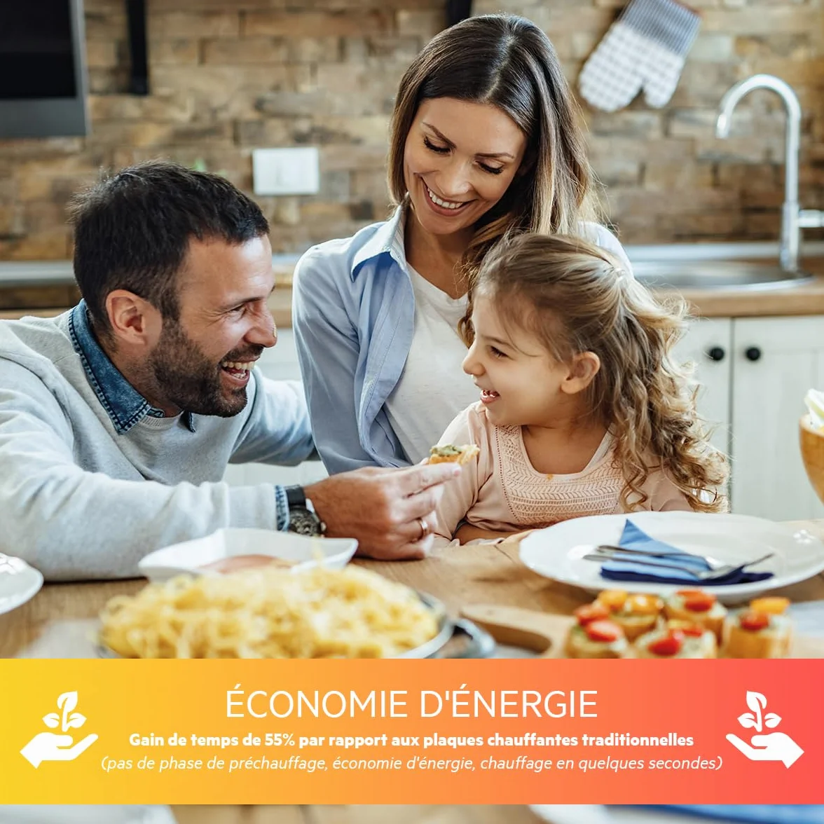 Clatronic Pojedyncza płyta indukcyjna EKI 3569, szklana powierzchnia ceramiczna, ECO-Save, 10 poziomów mocy