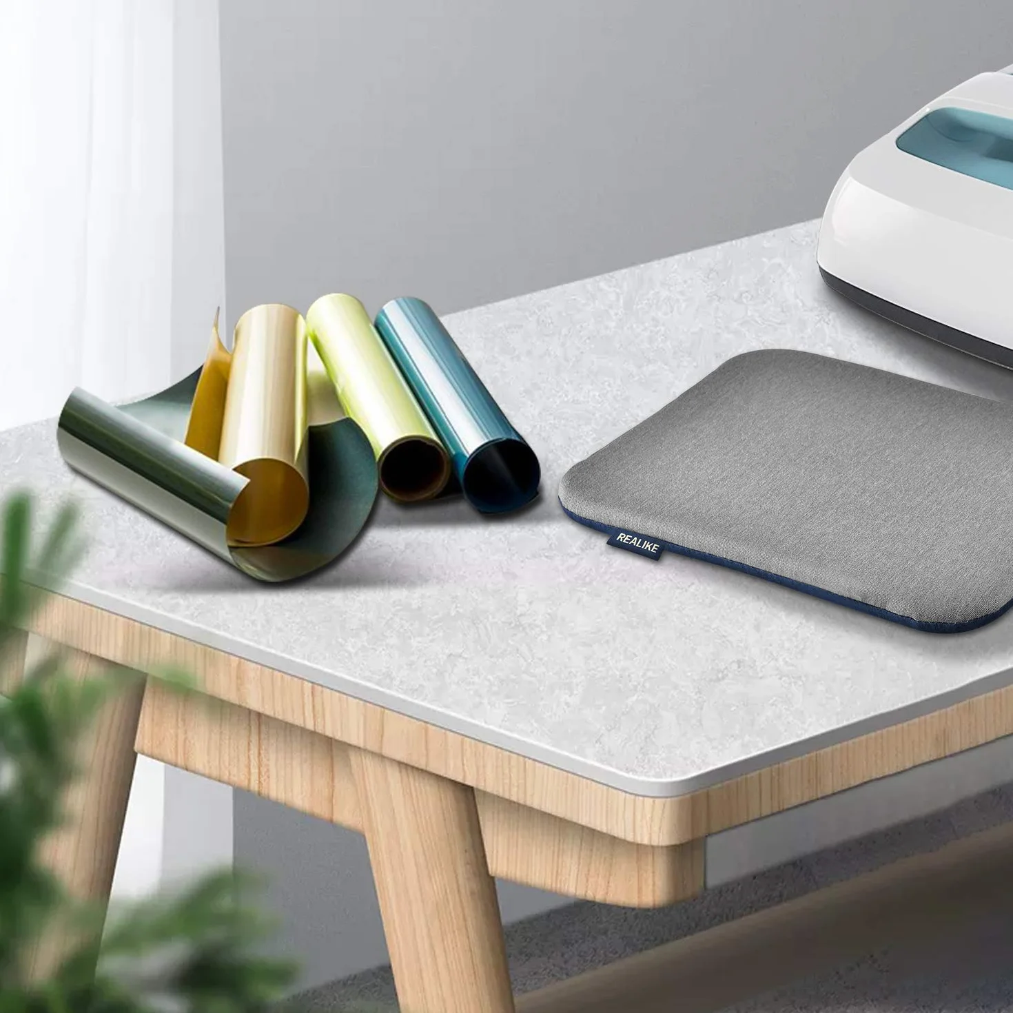REALIKE Mata do Cricut Easy Press - Odporna na Wysoką Temperaturę Mata Ochronna do Żelaza HTV na Projekt 20,5 cm X 25,4 cm (8"X10")