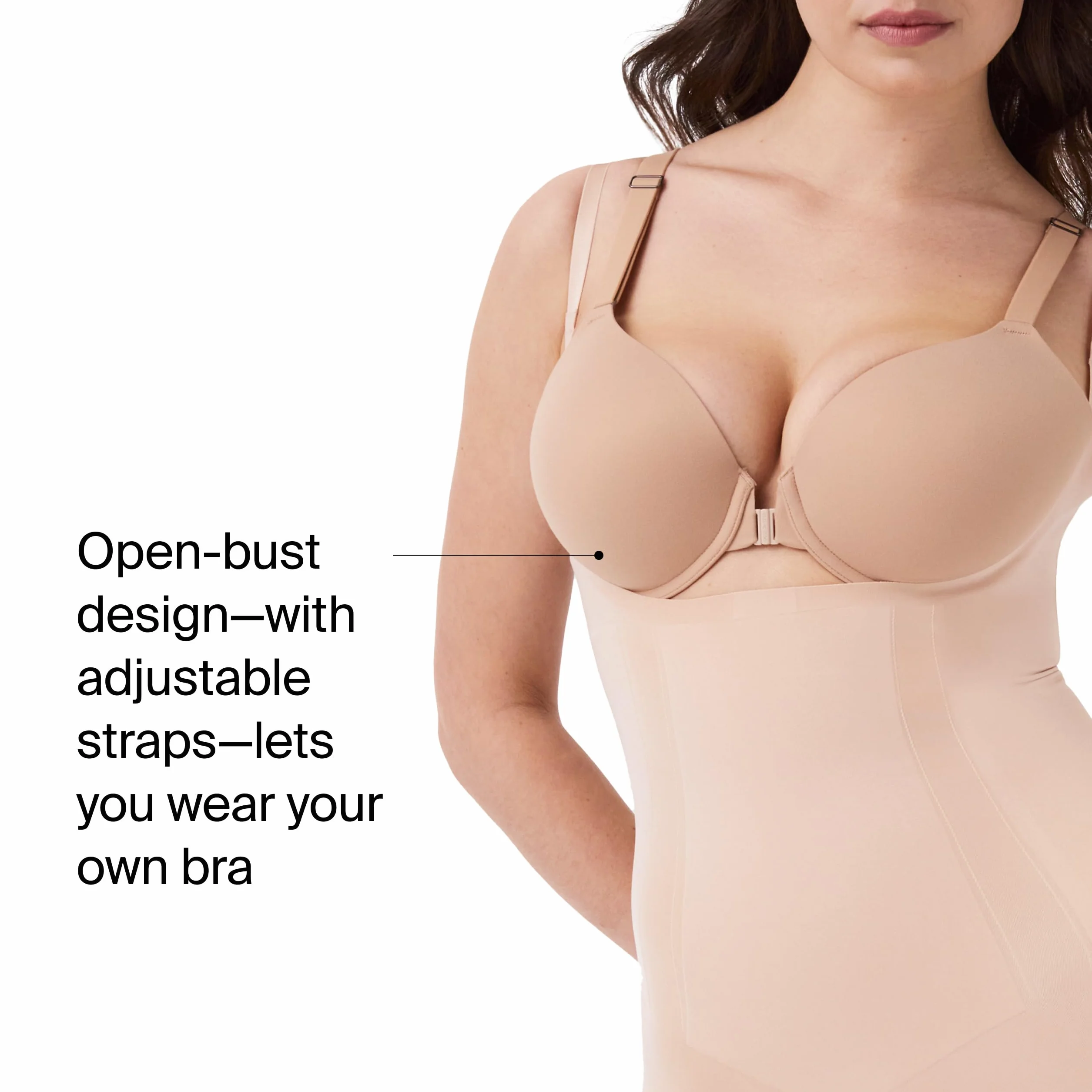 Spanx Damskie body modelujące, beżowy (Soft Nude 000), 42-44
