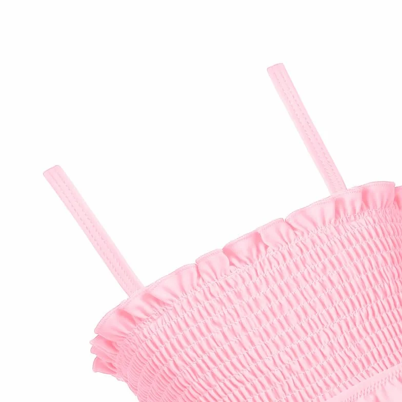 Arshiner Dziewczęcy strój kąpielowy dla dzieci, bikini, moda kąpielowa z falbankami, tankini, regulowane ramiączka, kostium kąpielowy, kwiaty, bikini, plaża, kostium kąpielowy 5-13 lat