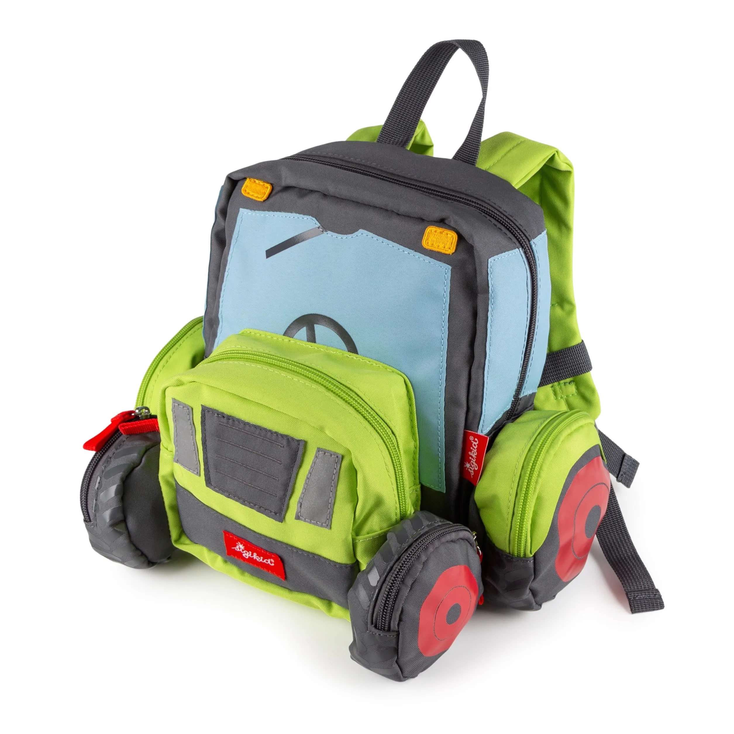 Sigikid Uniseks - Dzieci Traktor Plecak, Wielokolorowy, 5.2 l