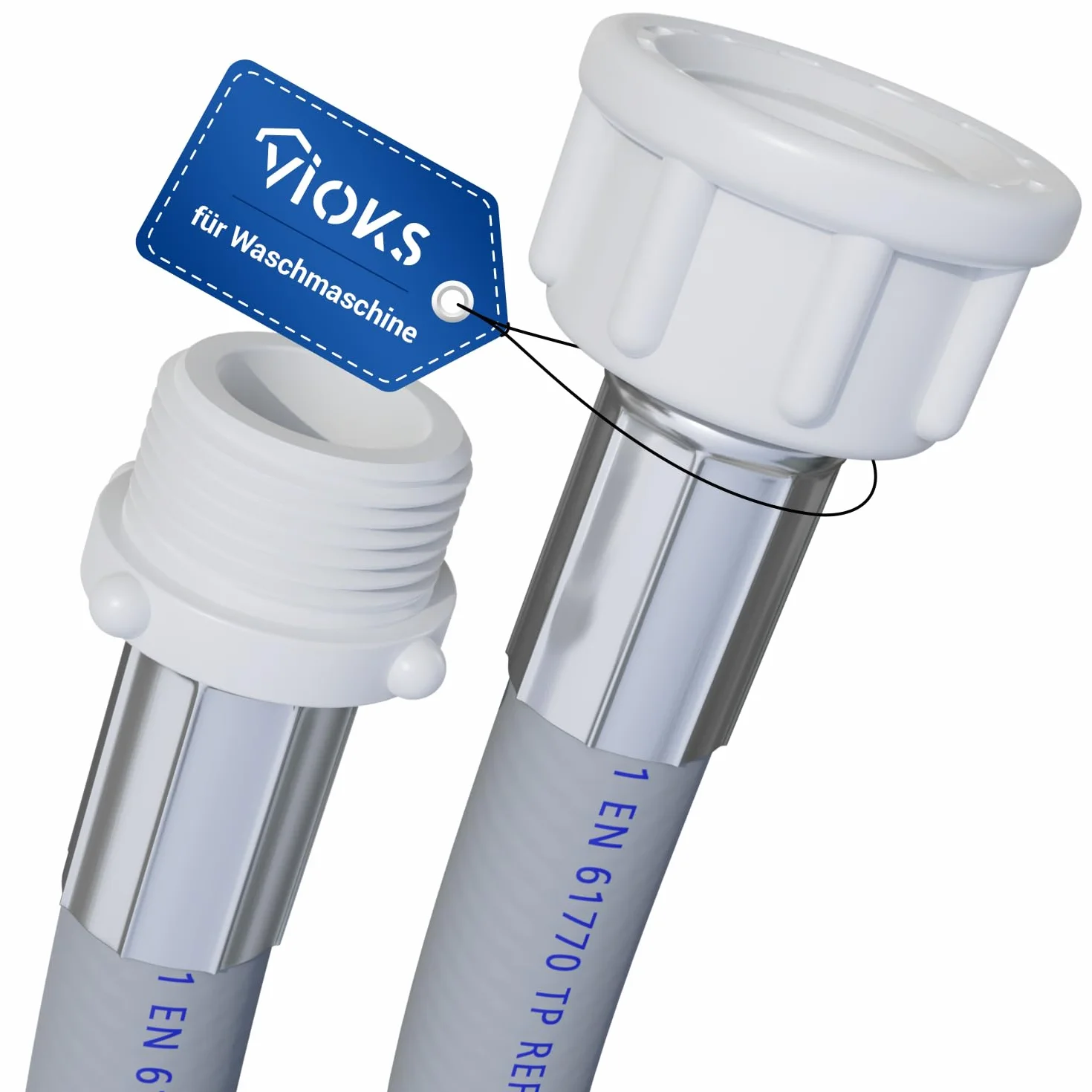 VIOKS Przedłużenie węża do pralki 1,5 m zamiennik Reflex 682574 wąż dopływowy