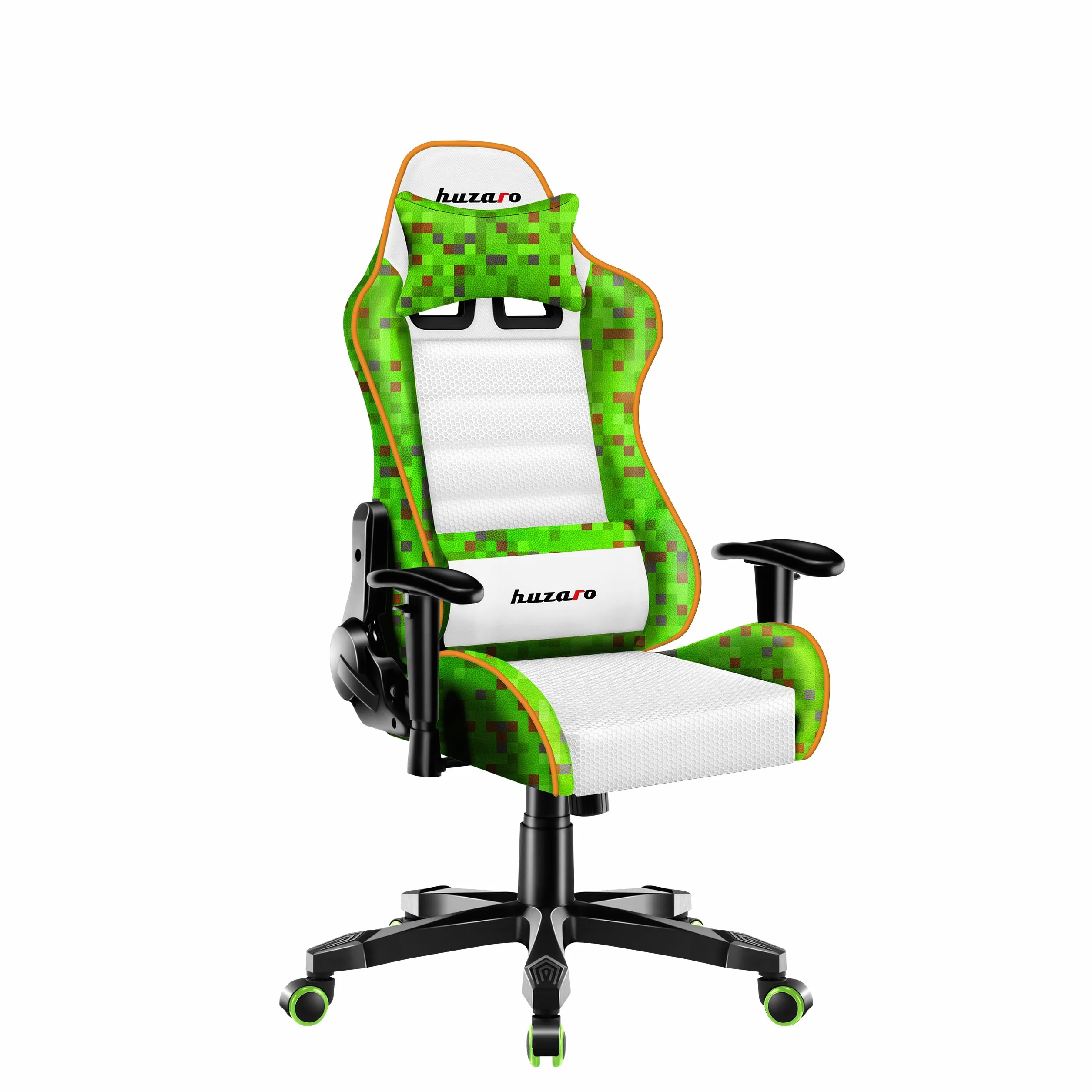 Huzaro Ranger Pixel Mesh Ergonomiczne krzesło do gier dla dzieci, oddychające, z podparciem lędźwiowym, 100-160 cm