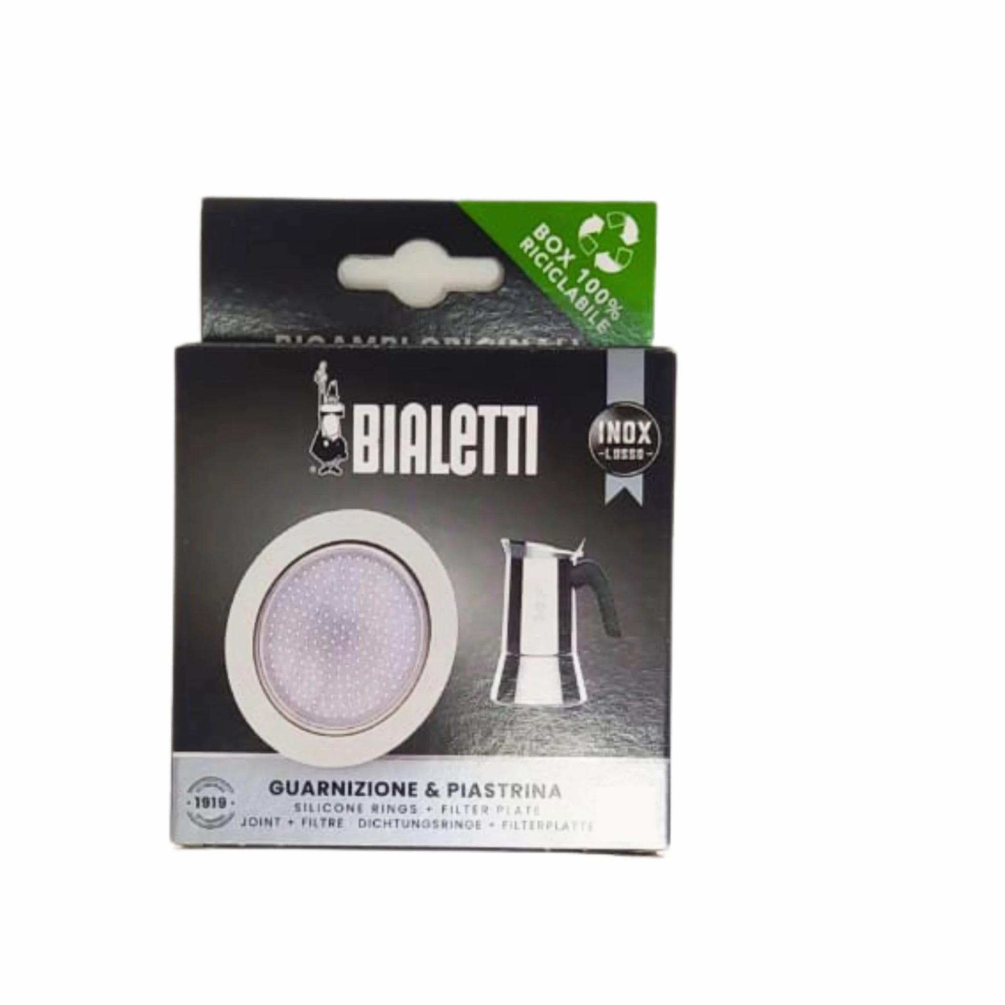 Bialetti Ricambi Części Zamienne do Kawiarki, Srebrny, 10 filiżanek