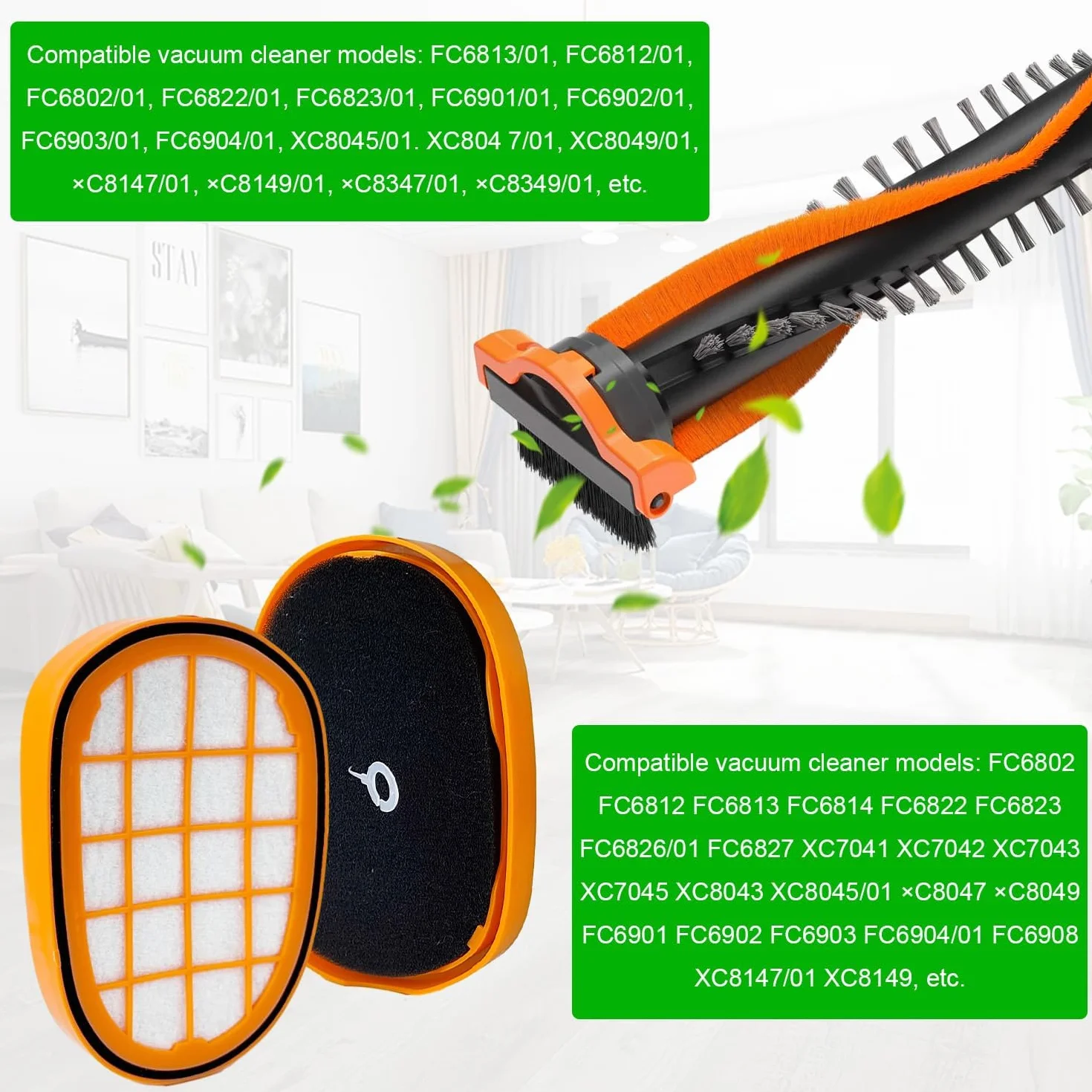 Philips zestaw filtrów HEPA ABS Speedpro Max do odkurzacza FC6812 FC6814 FC6822 FC6823 FC6827 FC6908