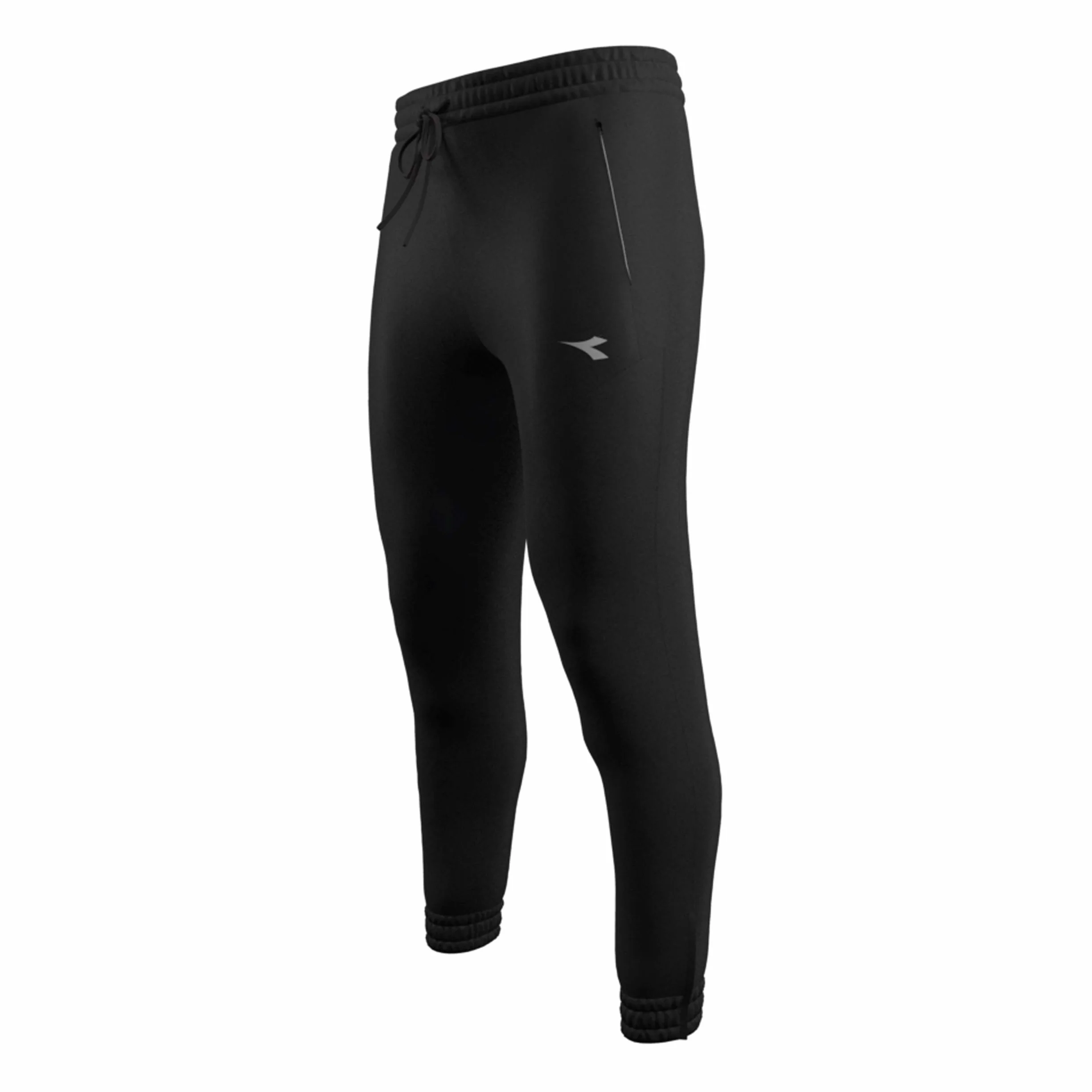 Diadora męskie spodnie treningowe, czarne, szare, odzież wierzchnia, S