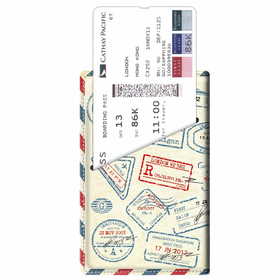 FINTIE Etui na paszport/kartę szczepień - Ultra cienkie, premium etui ze sztucznej skóry, etui na paszport, etui na dokumenty z blokadą RFID,, 14*10.5*1 cm
