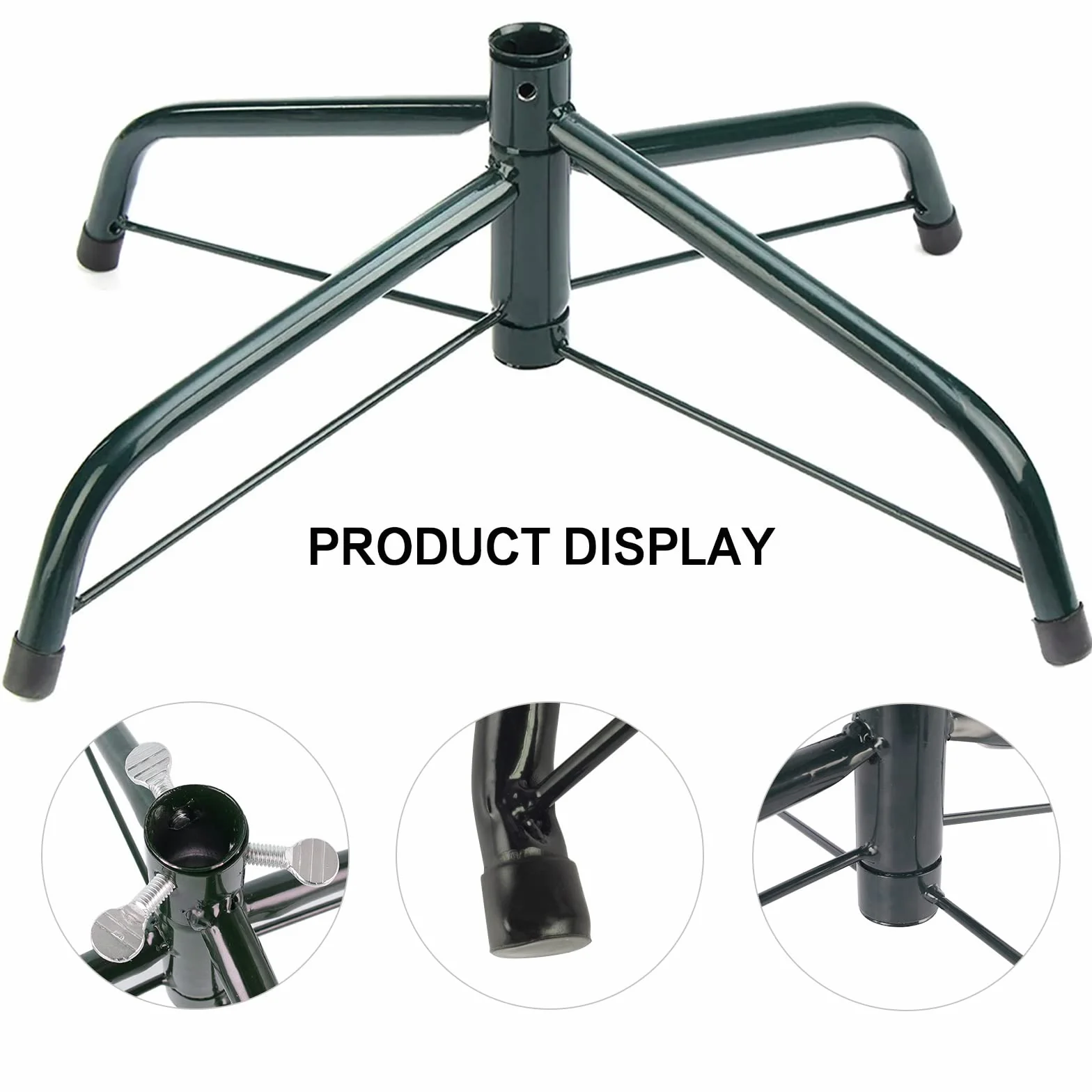 Stojak na choinkę metalowy 35 cm gumowe nóżki Hainue