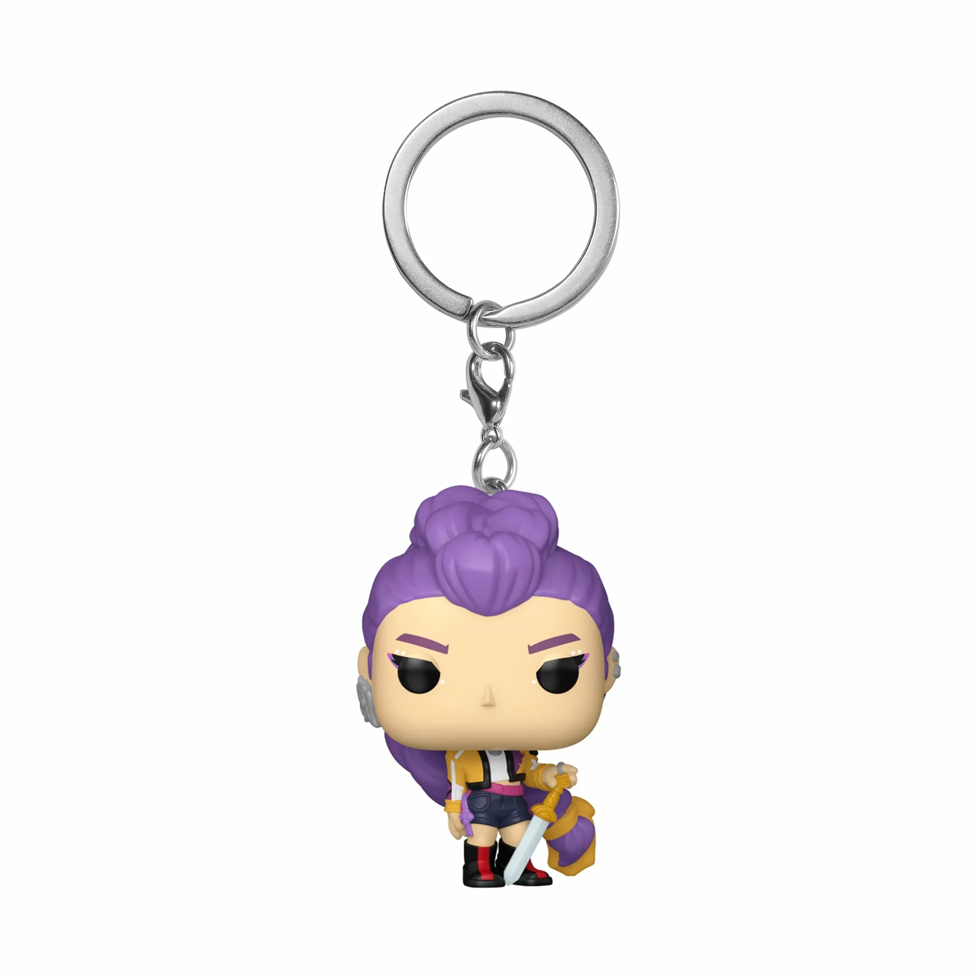 Funko POP! Keychain: Netflix - KPOP Demon Hunters - Rumi - breloczek do kluczy oryginalny brelok do kluczy - kolekcjonerska minifigurka - drobiazg do butów Mikołaja - pomysł na prezent