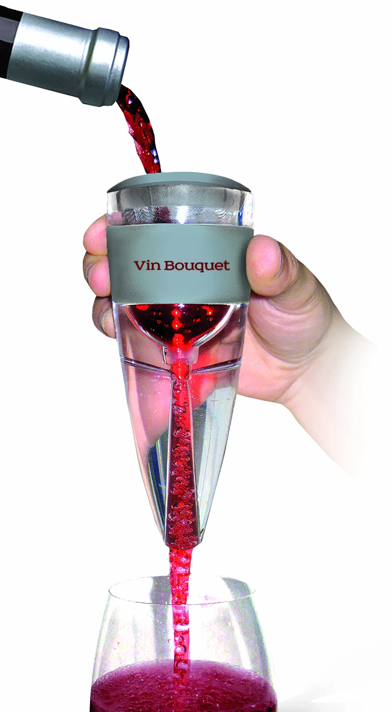 Vin Bouquet FIA 002 napowietrzacz do wina z podstawą filtrem i woreczkiem