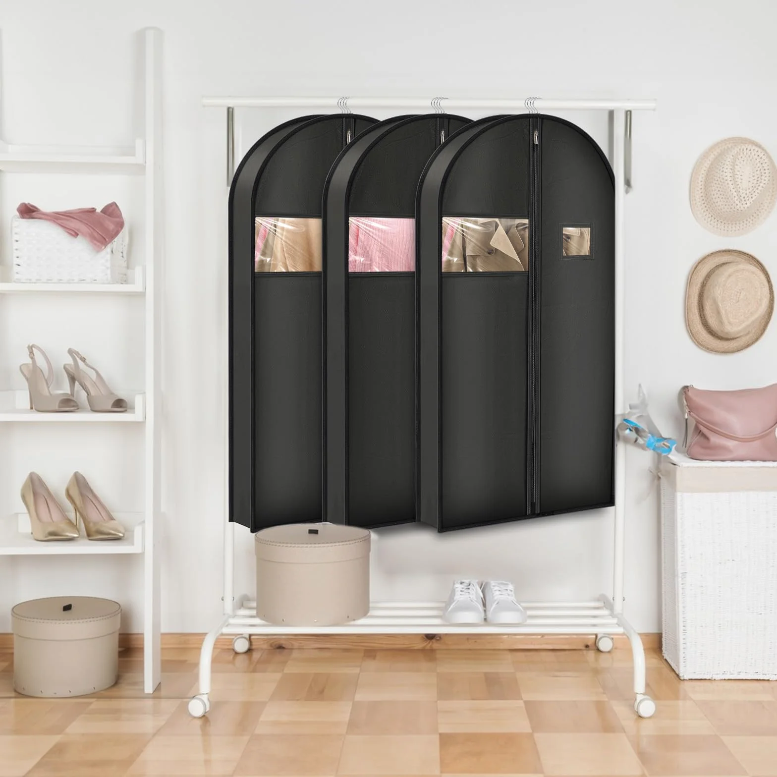 Torba transportowa na garnitur 110x60x10cm, Pokrowiec ochronny, Torba na garnitury dla mężczyzn i kobiet, ubrania, płaszcze, koszule, garnitury, marynarki, podróże, przechowywanie, organizacja