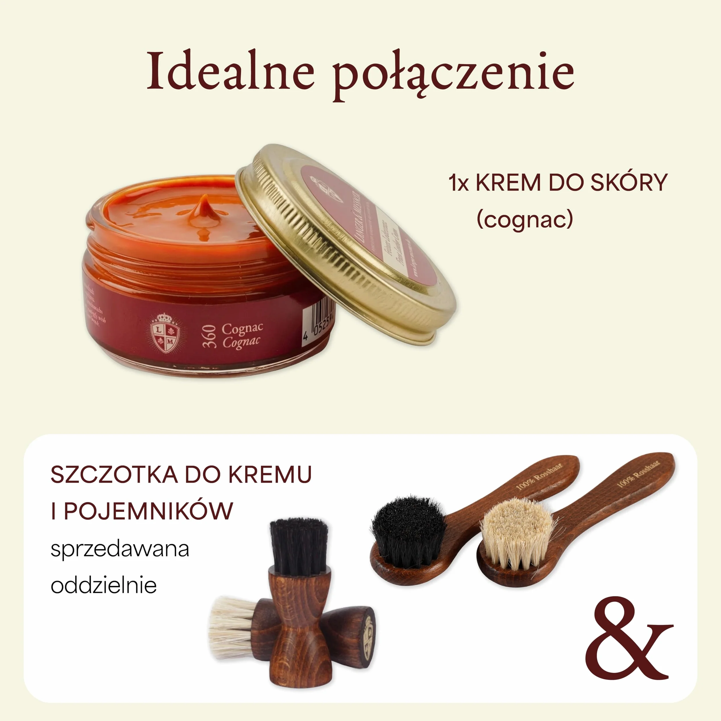Langer & Messmer najdelikatniejszy krem do skóry 50 ml do gładkiej skóry - wysokiej jakości pasta do butów do pielęgnacji butów