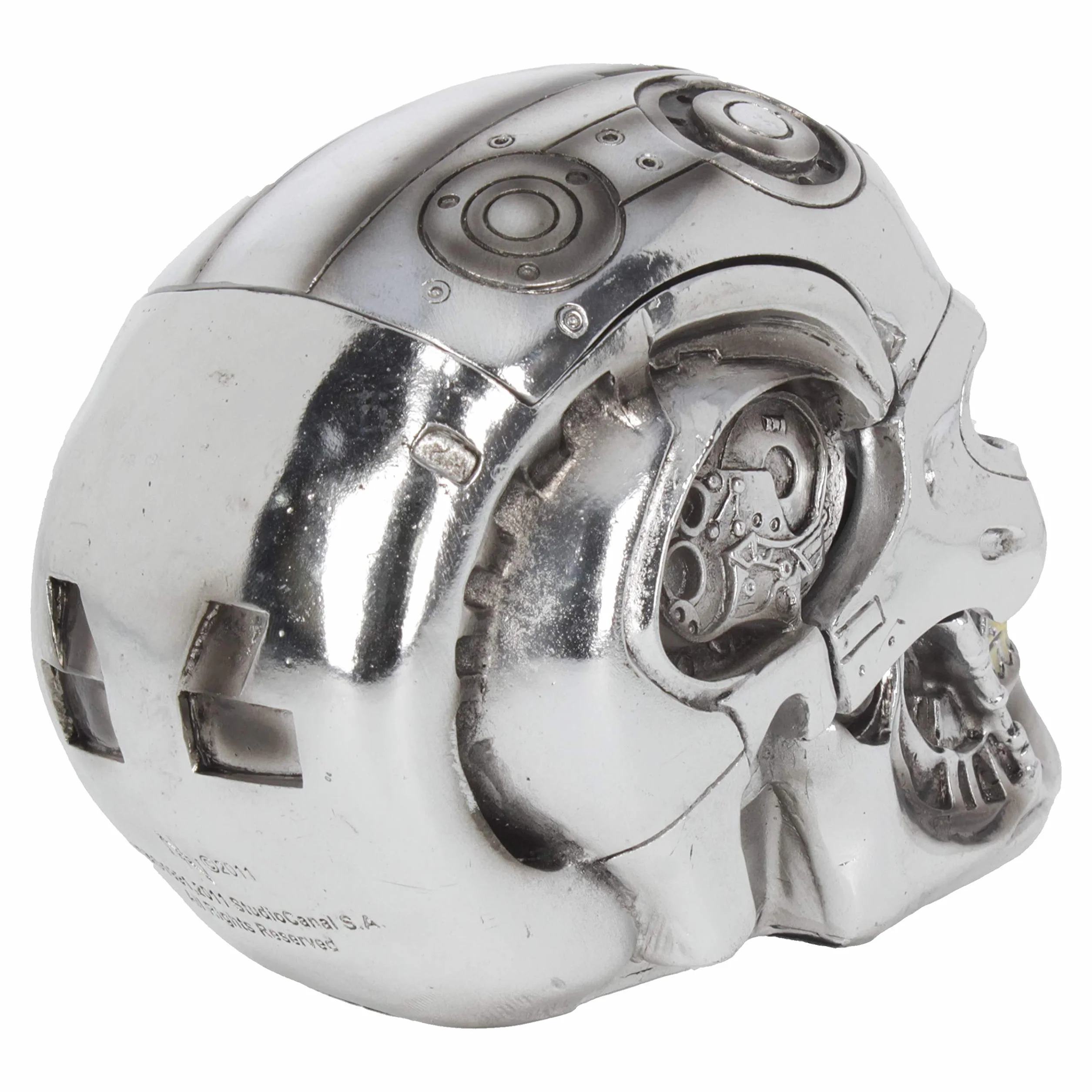 Nemesis Now Terminator pudełko 18 cm srebrne żywica