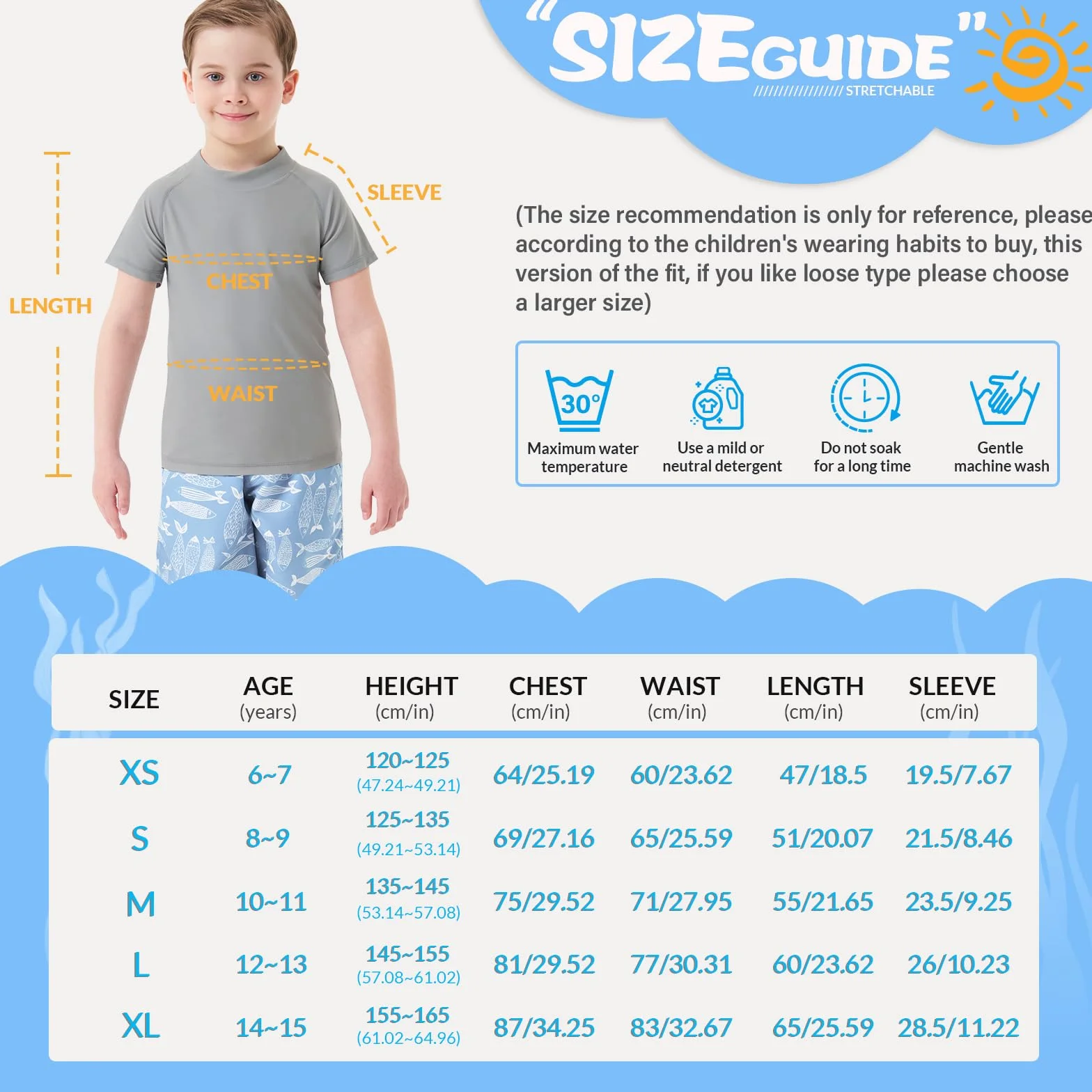 MEETWEE koszula wysypka Chłopcy Traje de Baño de Niño Rash Vest Camisetas de Natación