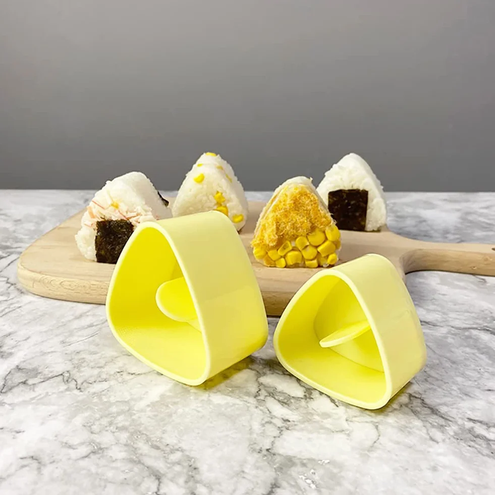 Uposao Trójkątny zestaw do robienia sushi sushi z łyżką do ryżu foremka do Onigiri DIY Sushi Onigiri Maker Bento Rice Ball Prasy Forma