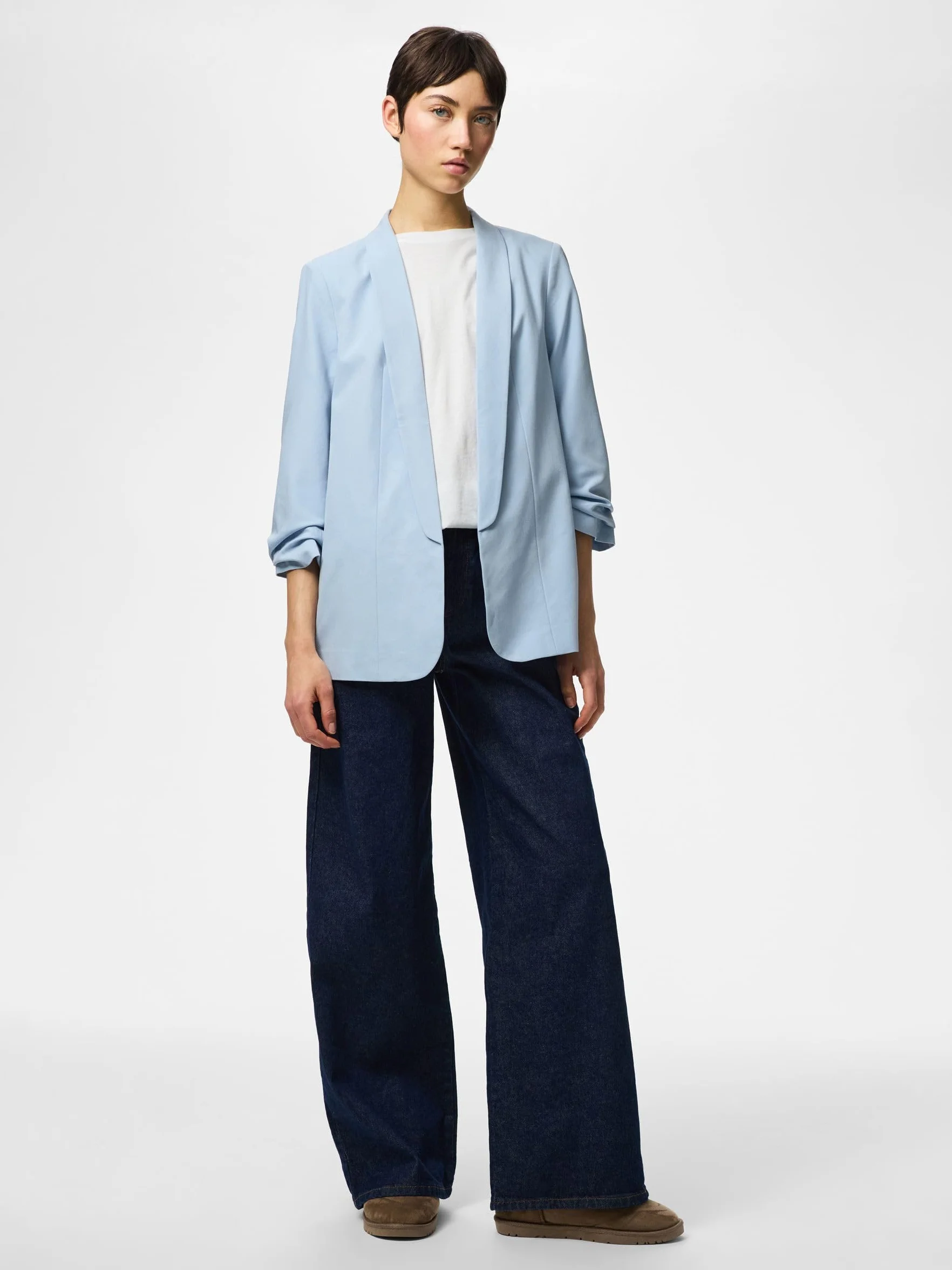 PIECES Blazer damski PCBOSELLA, kaszmirowy niebieski, L