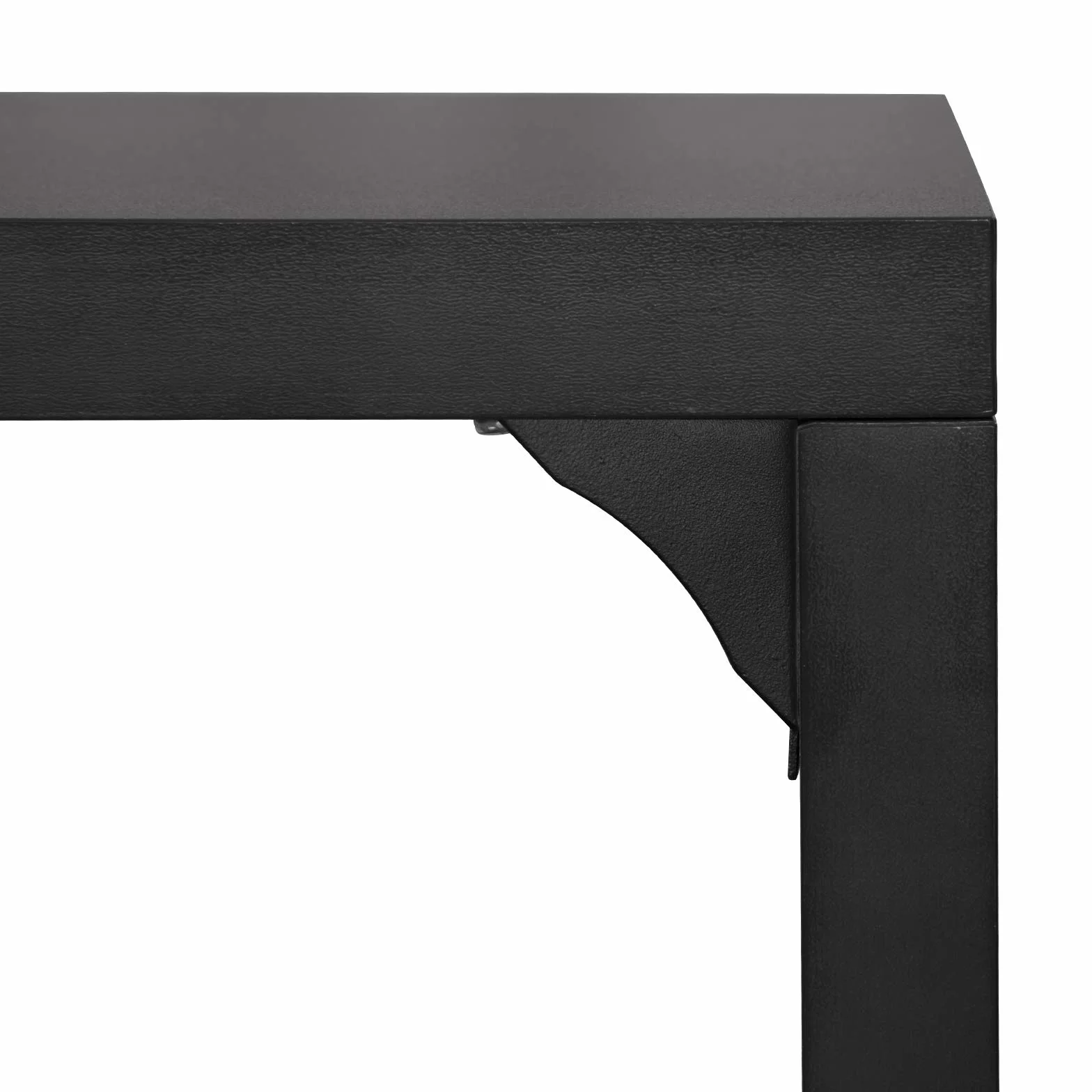 WOLTU Stolik barowy z 3 półkami obrotowy metal MDF 134x112x38 cm czarny