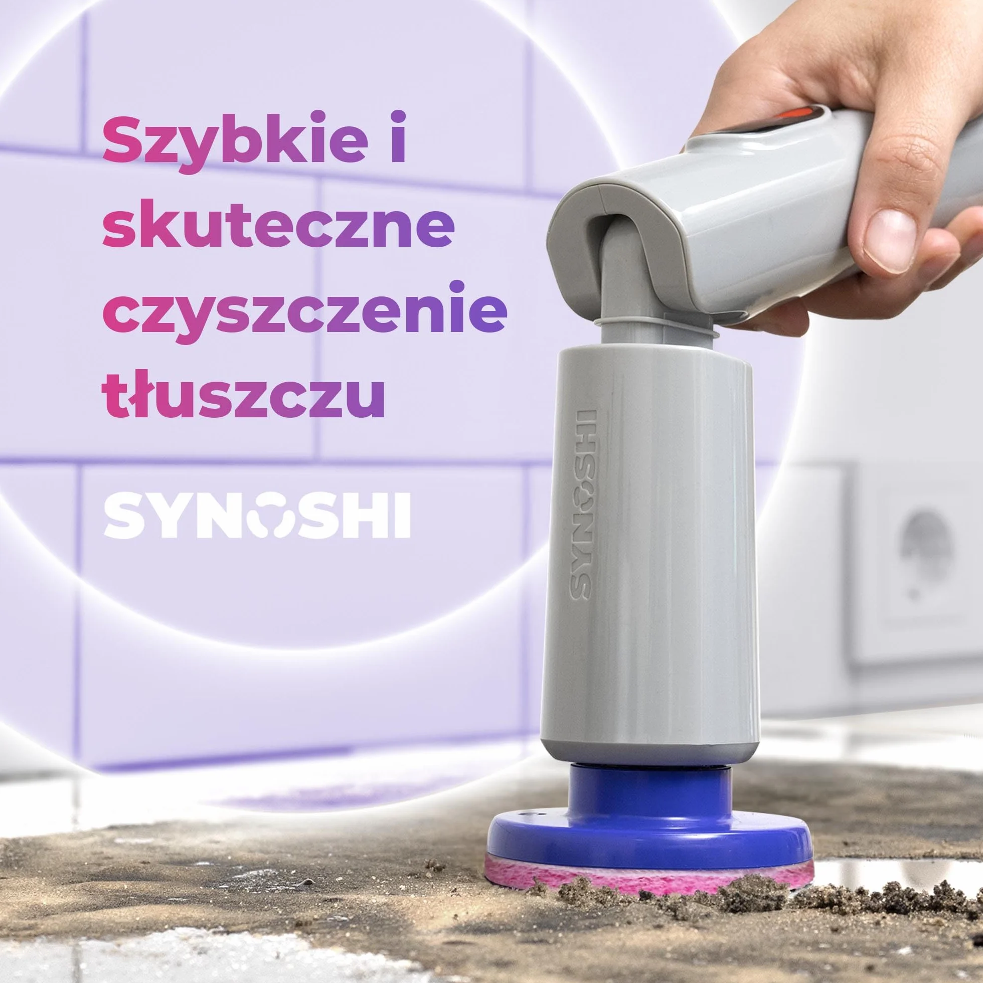 Synoshi Pro Zestaw Magicznych Gąbek do Elektrycznej Szczotki do Czyszczenia, 6 Gąbek, W tym Gąbka Magiczna i Pad do Szorowania, Do Czyszczenia Trudnych Zabrudzeń