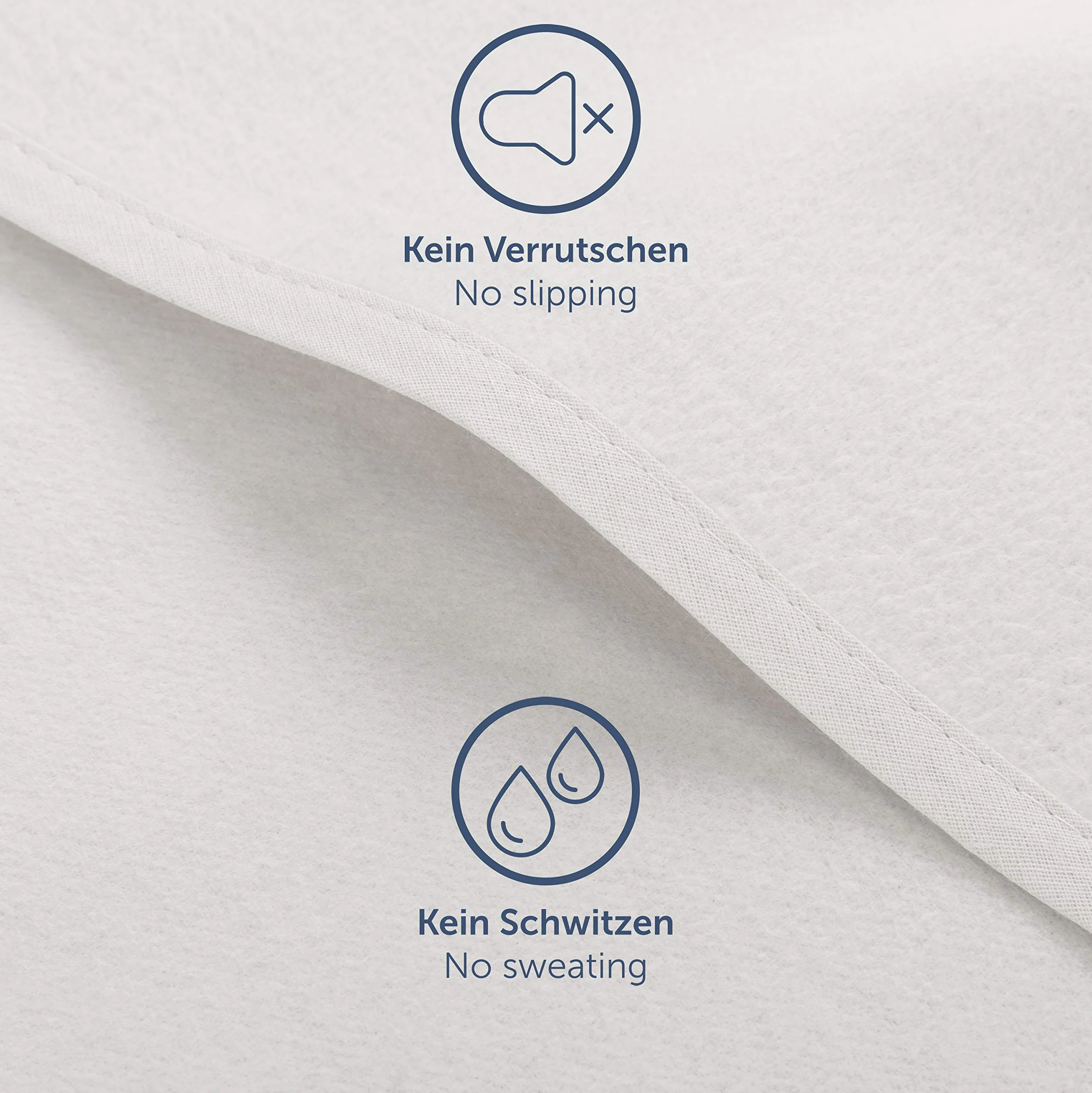 Blumtal® Premium Molton ochraniacz na materac 100x200 cm z 100% bawełny, zestaw 2 sztuki – certyfikowana nakładka na materac Oeko-Tex – oddychająca ochrona materaca – podkład na materac 100x200 cm