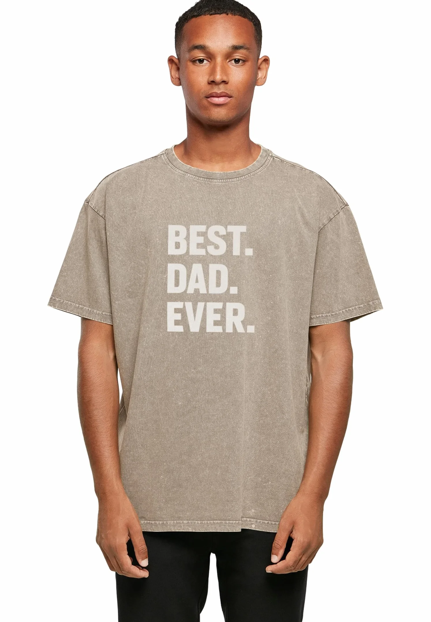 MERCHCODE Męski T-shirt 100% bawełna, ciemny khaki XL, ciemnokhaki., XL