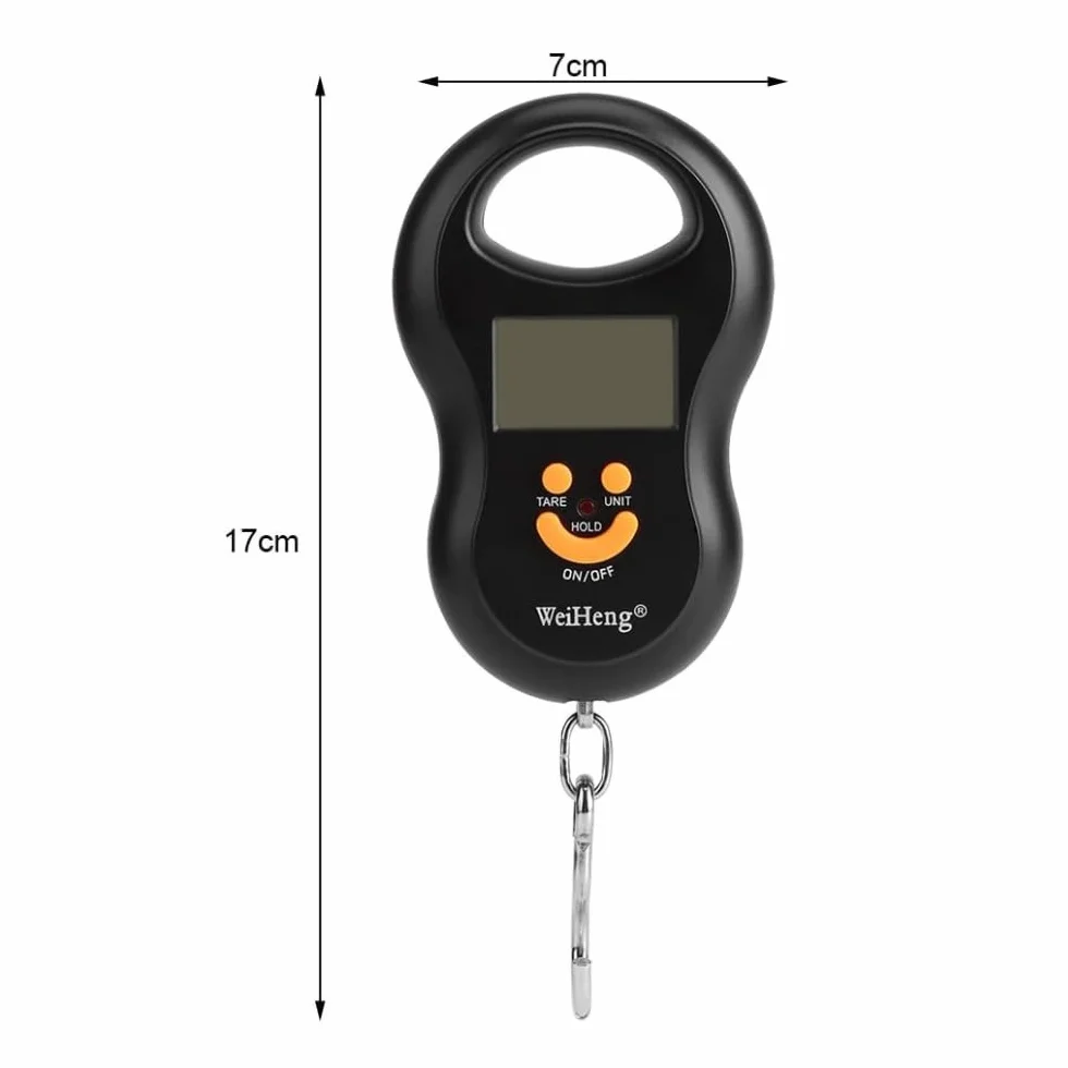 Waga bagażowa, 50 Kg/10G Lcd Cyfrowy Handheld Przenośny Żuraw Elektroniczny Waga Możliwość Powieszenia Hak Do Samolotu Podróży Bagaż Ważenie Domowe Zakupy Wędkarstwo