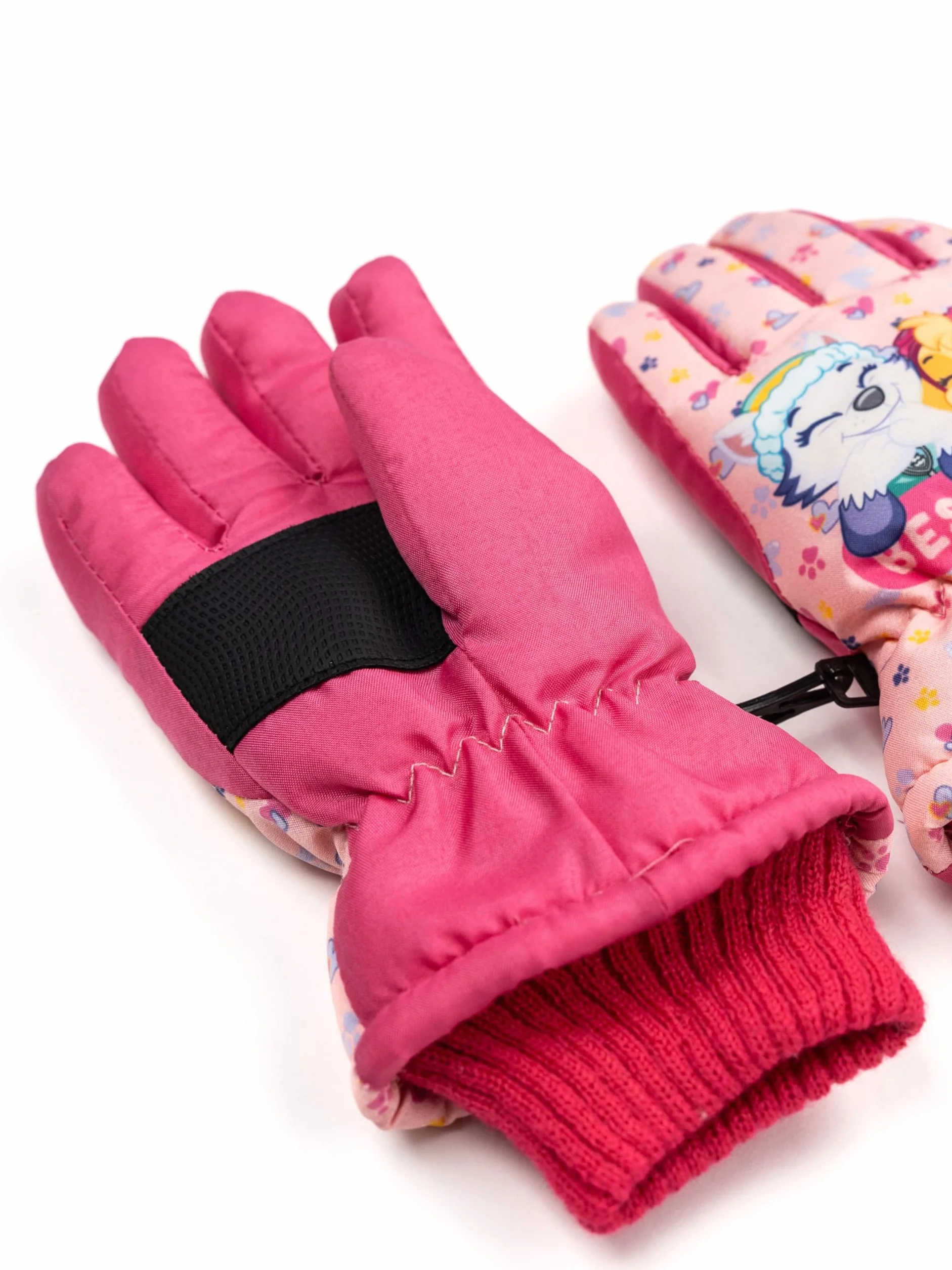 United Labels Psi Patrol dziecięce zimowe rękawice narciarskie dla dziewczynek, 5-7 lat, rękawice zimowe, wodoodporne i wiatroszczelne, ciepłe rękawiczki do jazdy na snowboardzie i nartach, różowe