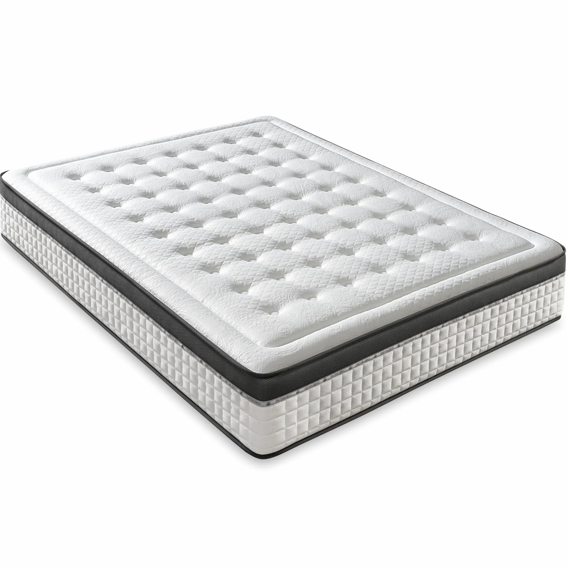 LUXIABED Dwustronny materac 160x200 cm sprężyny kieszeniowe wiskoza hipoalergiczny średnia twardość Premium