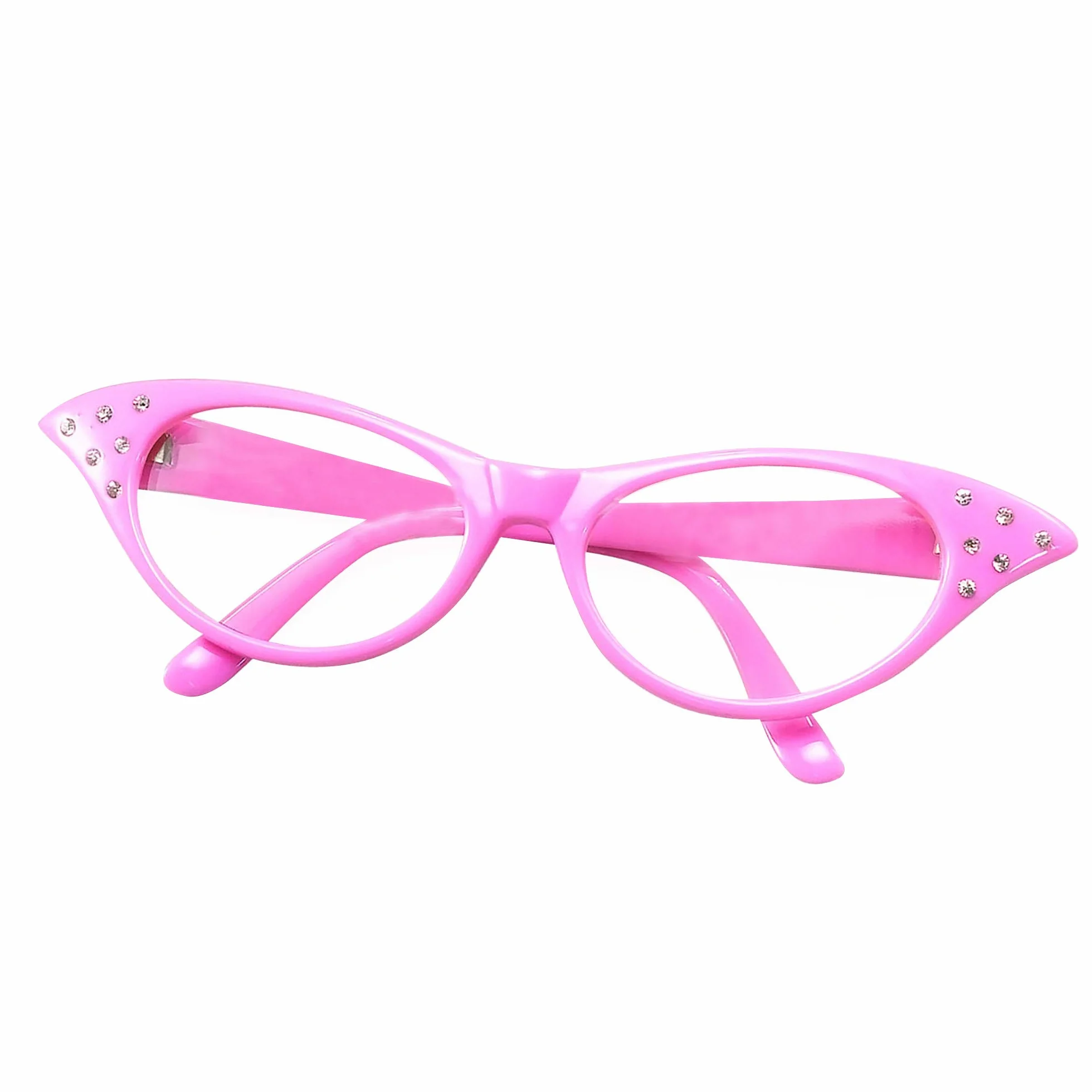 Bristol Novelty BA142R okulary w stylu lat 50., czerwone, damskie, rozmiar uniwersalny