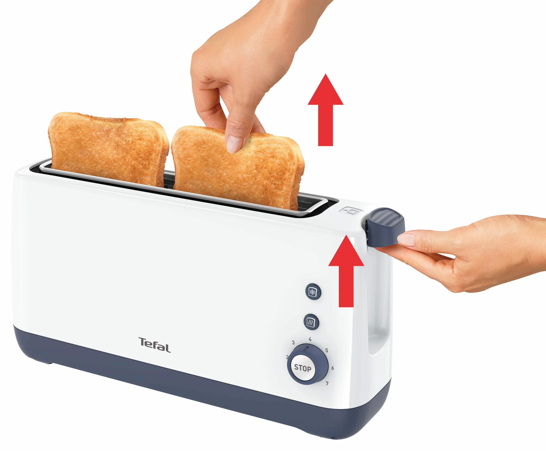 TEFAL Toaster Minim TL302110 kompaktowy toster jednogniazdowy, biały