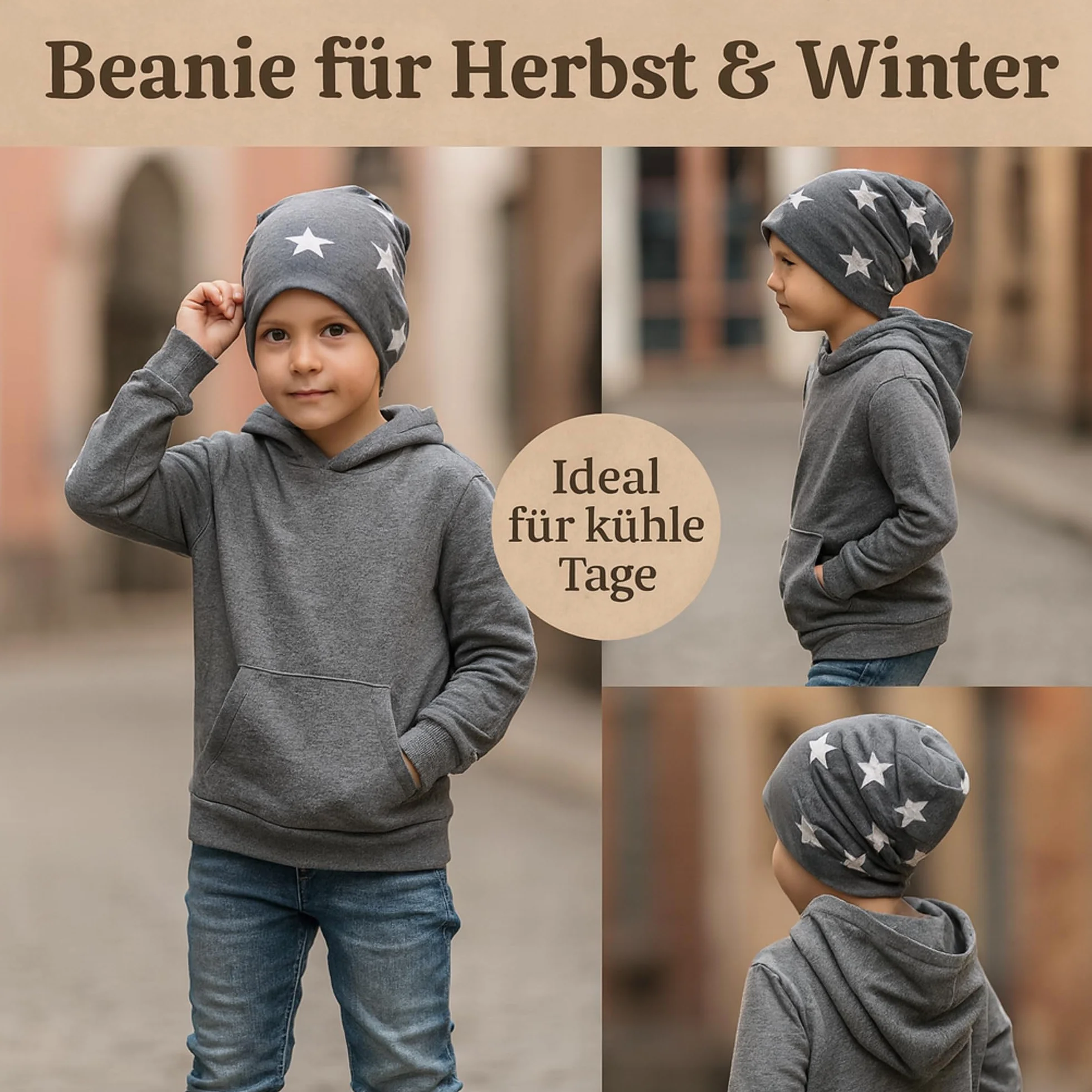 Jersey Slouch Beanie długa czapka unisex gwiazda bawełna dziecko dzieci kobiety mężczyźni