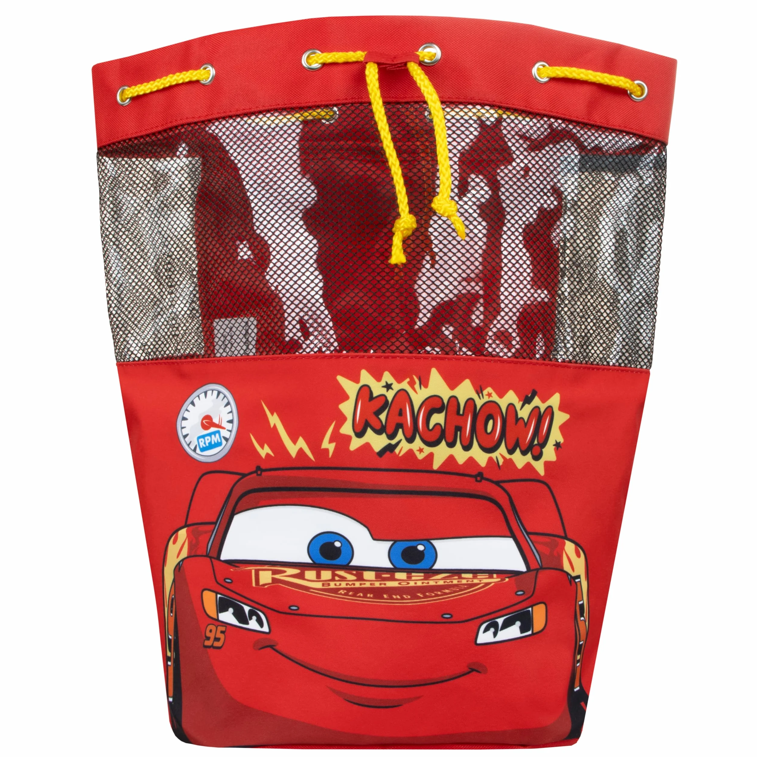 Disney Swim Bag | Cars Torba na Basen Dla Chłopców | Chłopięcy Plecak Lightning McQueen | Czerwony