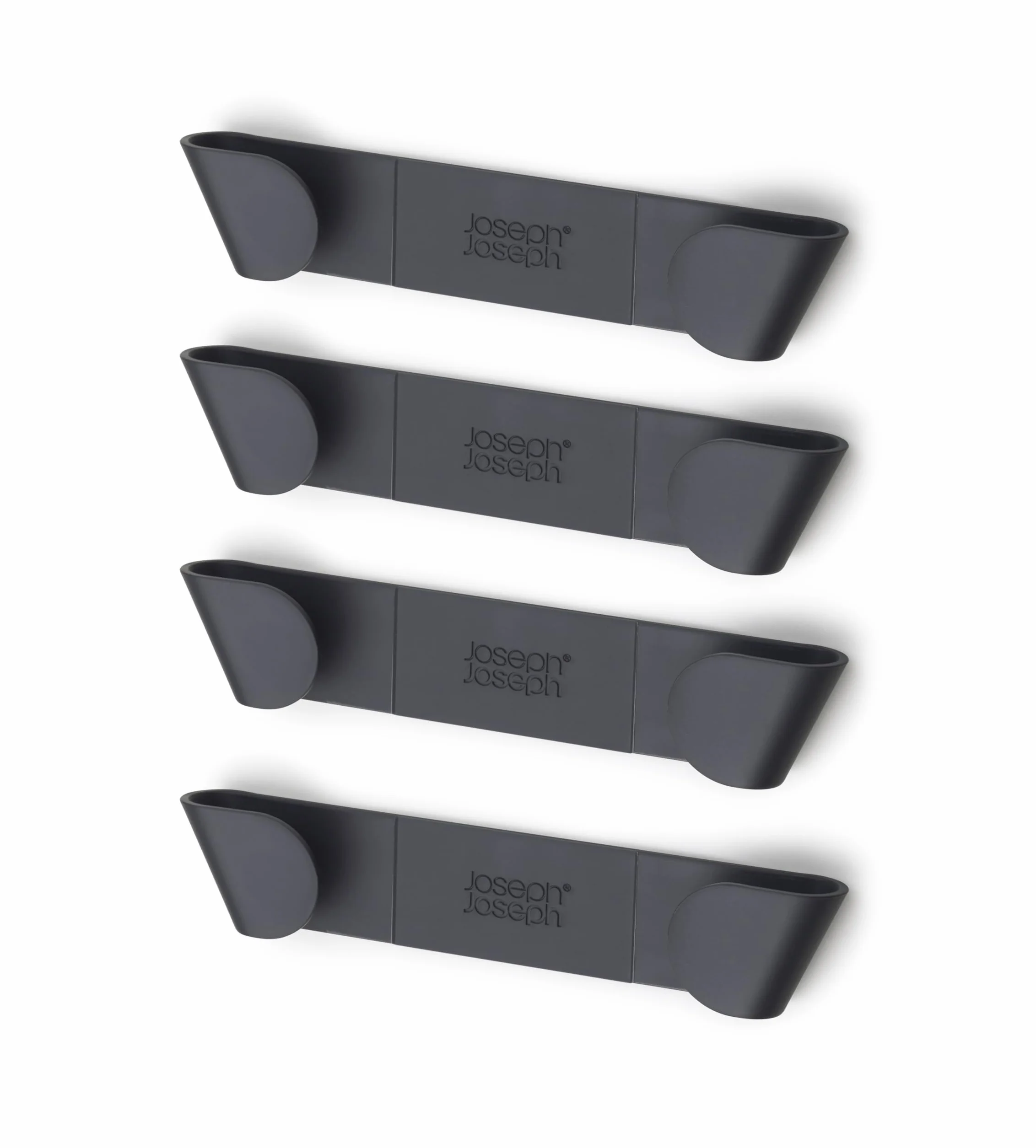 Joseph Joseph CupboardStore Zestaw 4 uchwytów na pokrywki do garnków i patelni, samoprzylepny, do 24 cm
