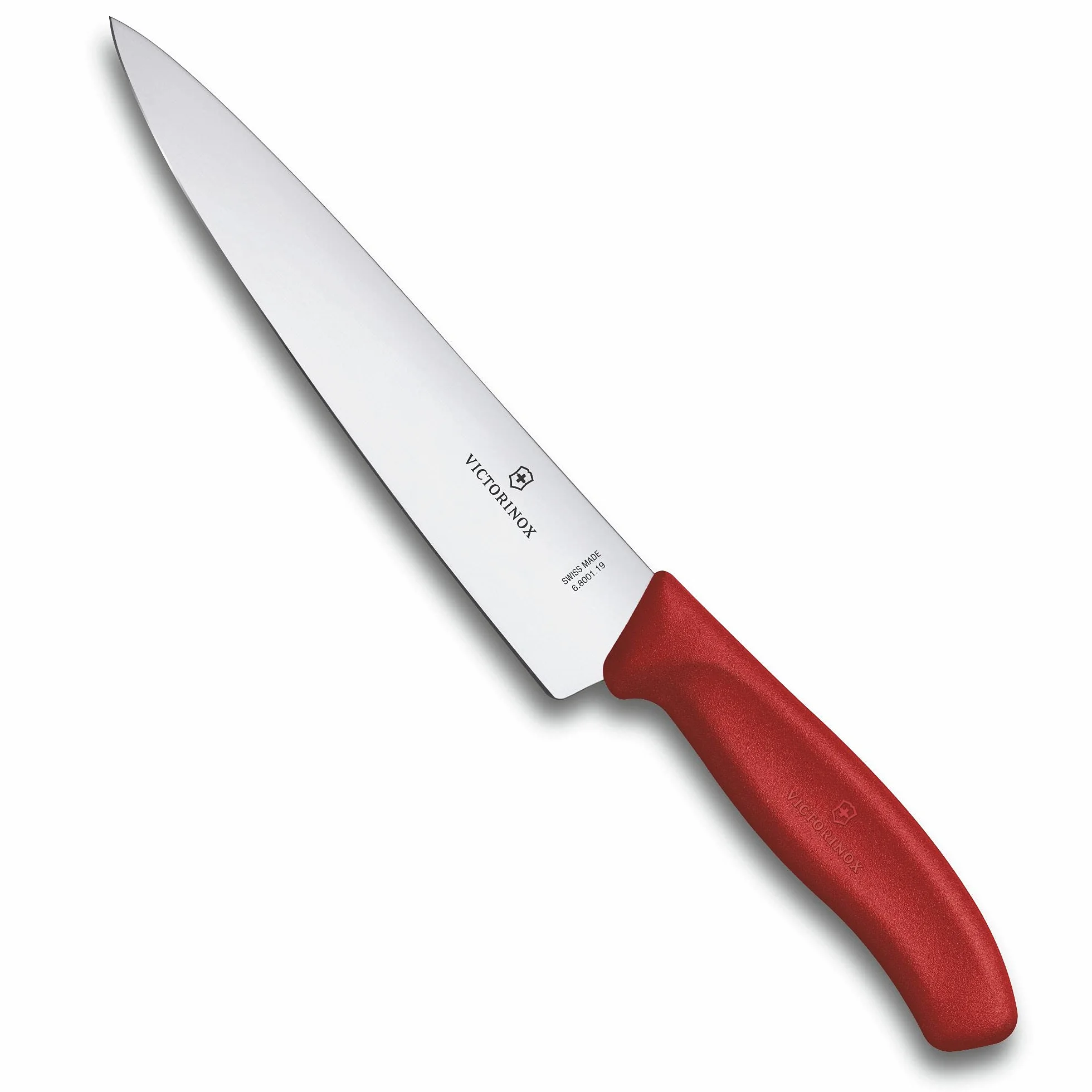 Victorinox Swiss Classic Tranchiermesser 6.8001.19B, Extra scharfe Klinge, Rot, Spülmaschinengeeignet