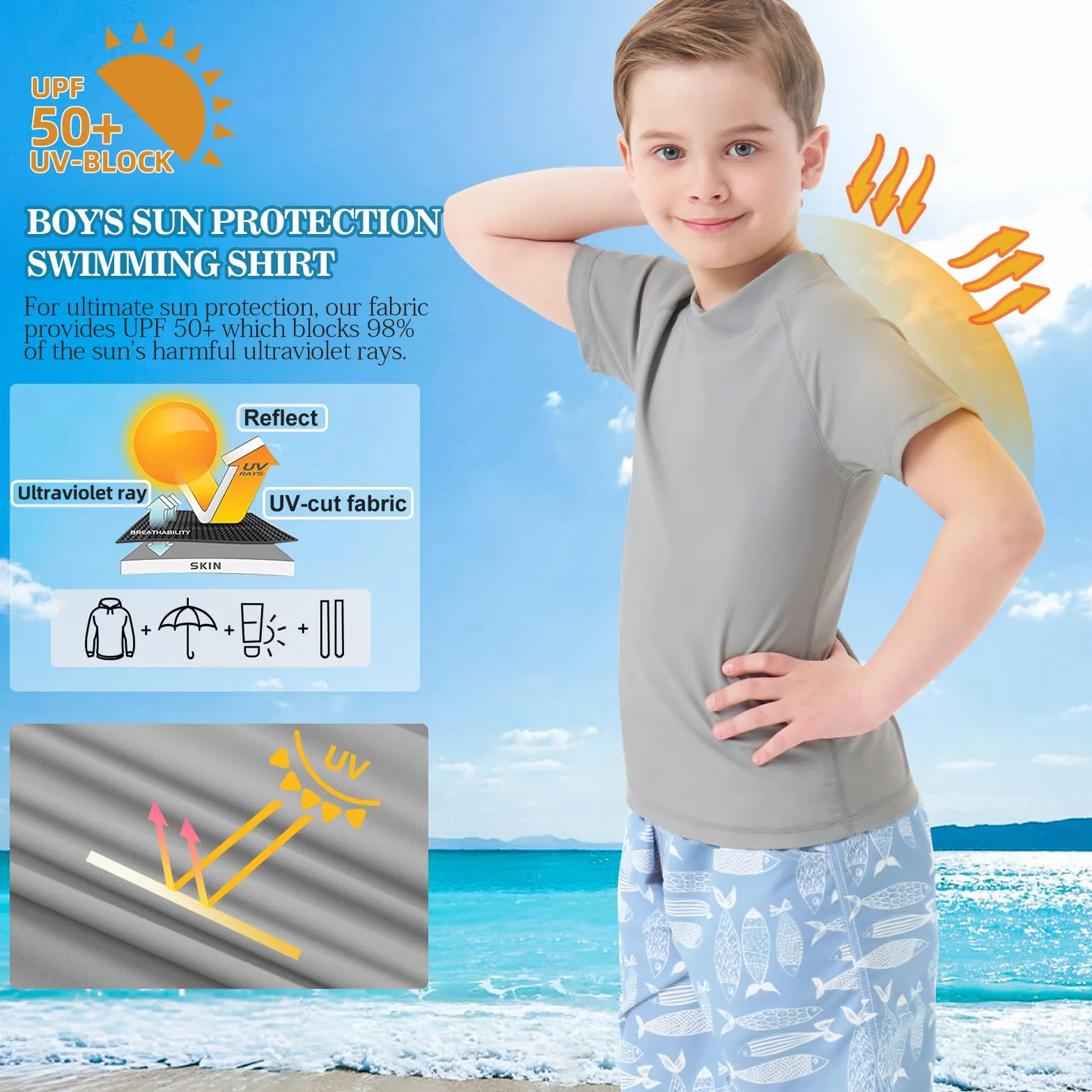 MEETWEE koszula wysypka Chłopcy Traje de Baño de Niño Rash Vest Camisetas de Natación