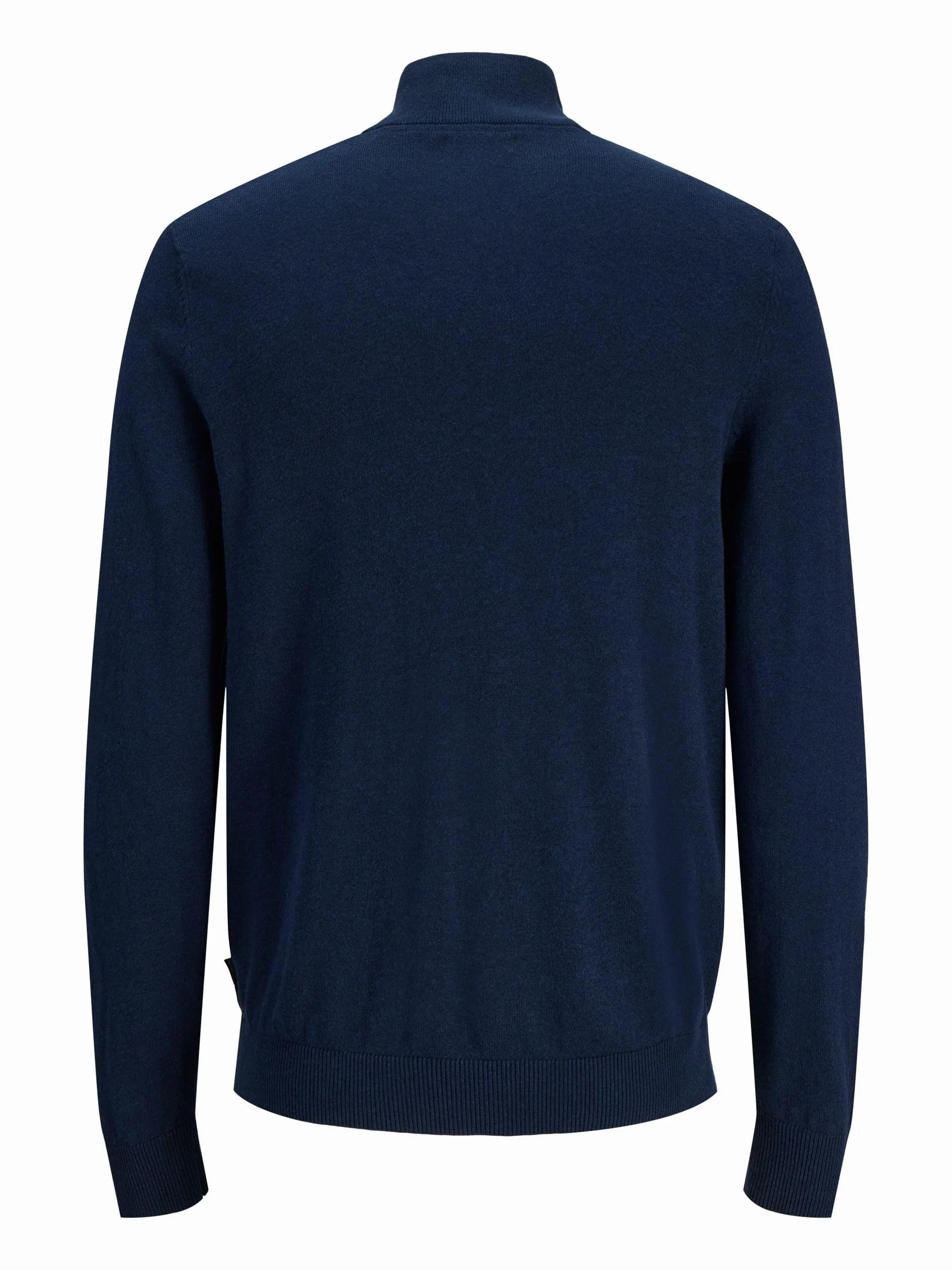 JACK&JONES JUNIOR Chłopięcy Jjeemil Knit Half Zip Noos Jnr sweter z dzianiny, granatowy blezer, 140