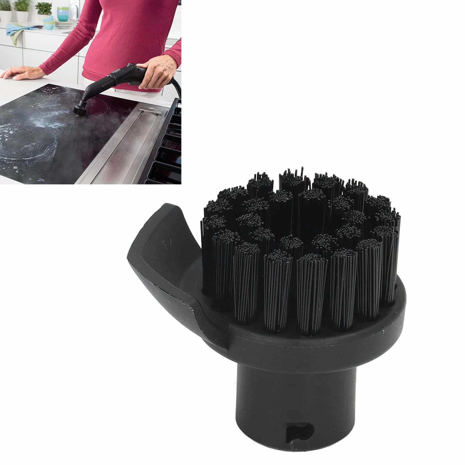 Okrągła Szczotka do Czyszczenia parą SC1 SC2 SC3 z Twardym Włosiem ABS Nylon