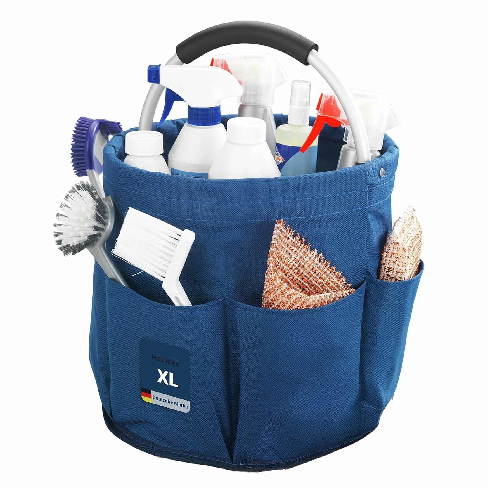 WENKO Uniwersalny organizer na przybory do czyszczenia 28 x 26,5 x 28 cm niebieski