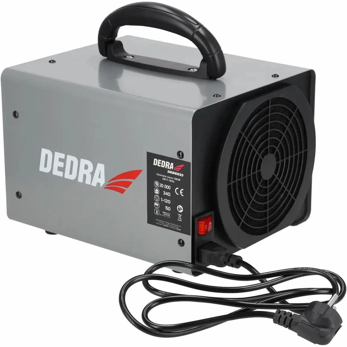 Dedra DED6632 generator ozonu 120 W 340 m³/h zegar 1–120 min