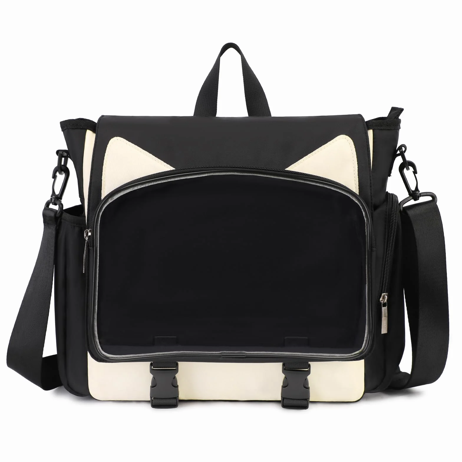TINYAT Ita torba plecak do szkoły, kawaii, torba ekspozycyjna, estetyczny plecak dla kota, anime, cosplay, crossbody, torby kurierskie, dziewczyny, kobiety, studenci