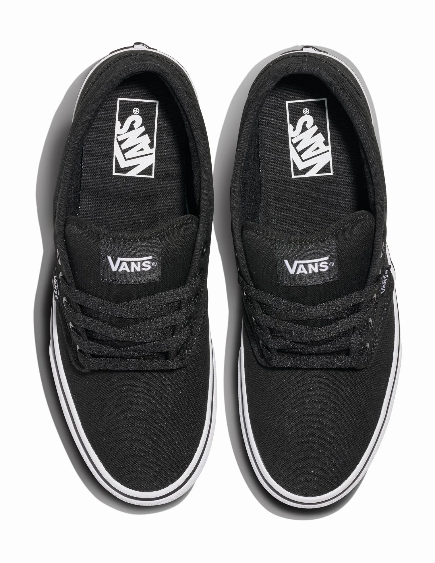 Vans Męski Atwood Canvas Trainers, Black/Black
