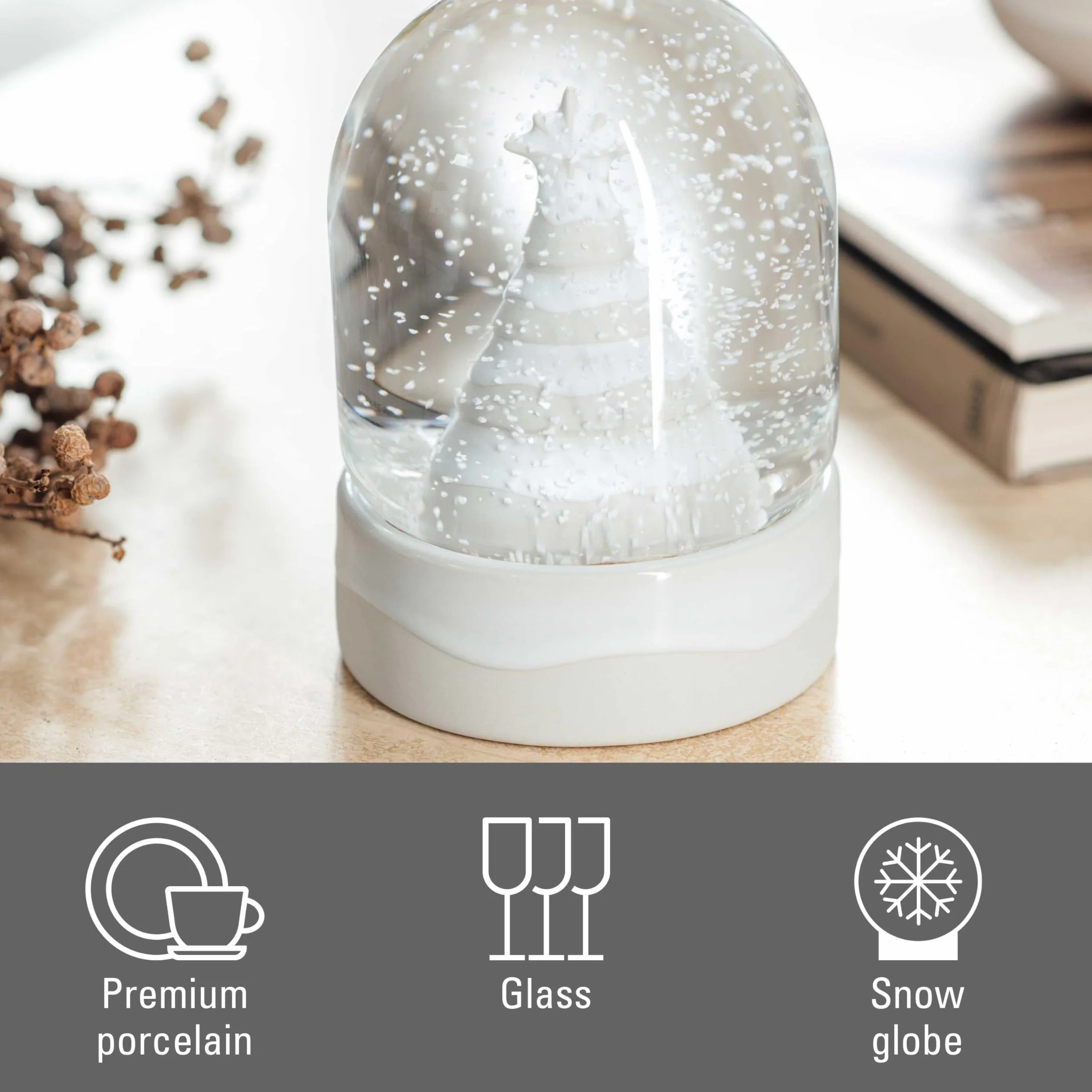 Villeroy & Boch kula śnieżna Winter Glow dekoracja świąteczna porcelana Premium