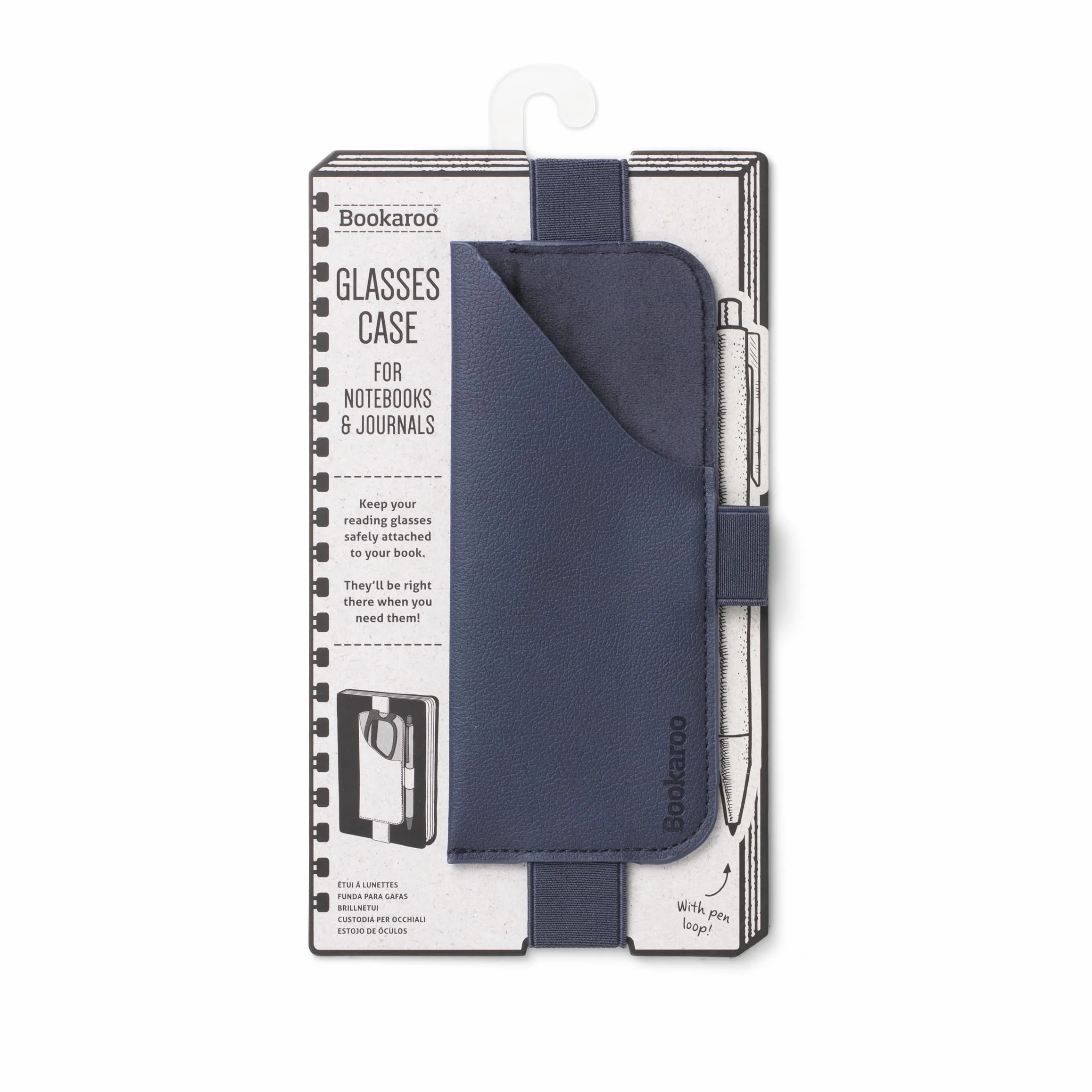 IF Etui na okulary Bookaroo - granatowy