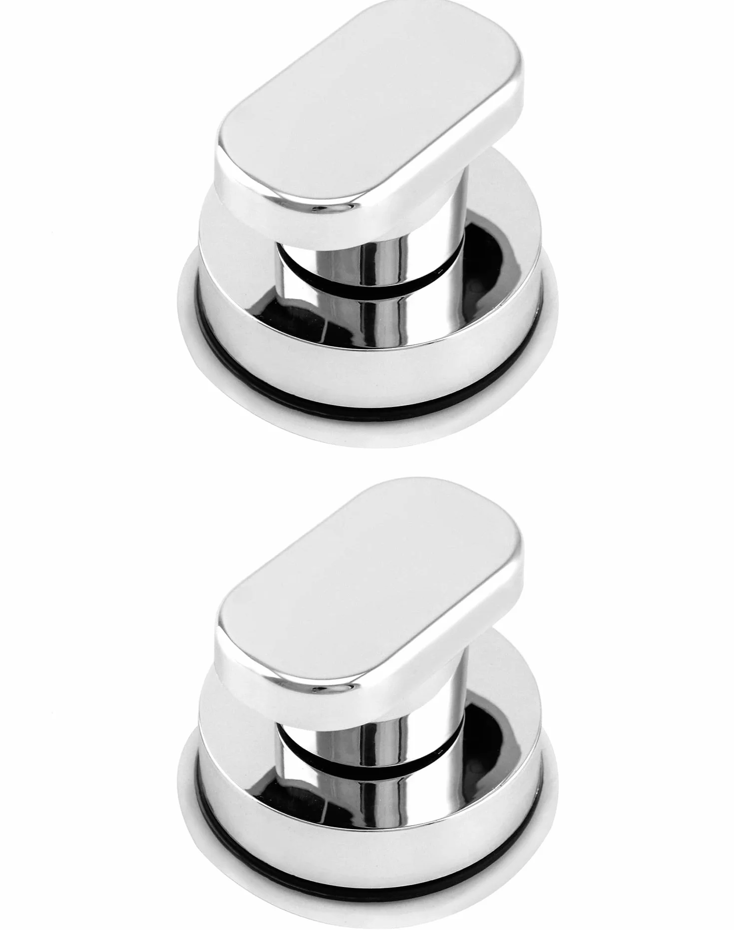 QWORK® 2 Sztuki Mocnych Uchwytów z Przyssawką, Obrotowy Uchwyt Do Ciągnięcia, Bezśladowy i Wielokrotnego Użytku, Do Szuflady, Drzwi Szafy, Łazienki, Lodówki, Pokrywy Toalety