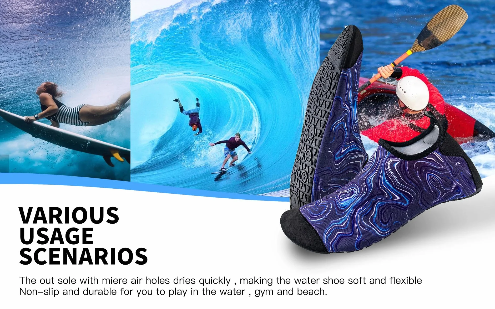 Buty do wody, do jogi, boso, szybkoschnące, plażowe, do pływania, surfingu, dla mężczyzn i kobiet