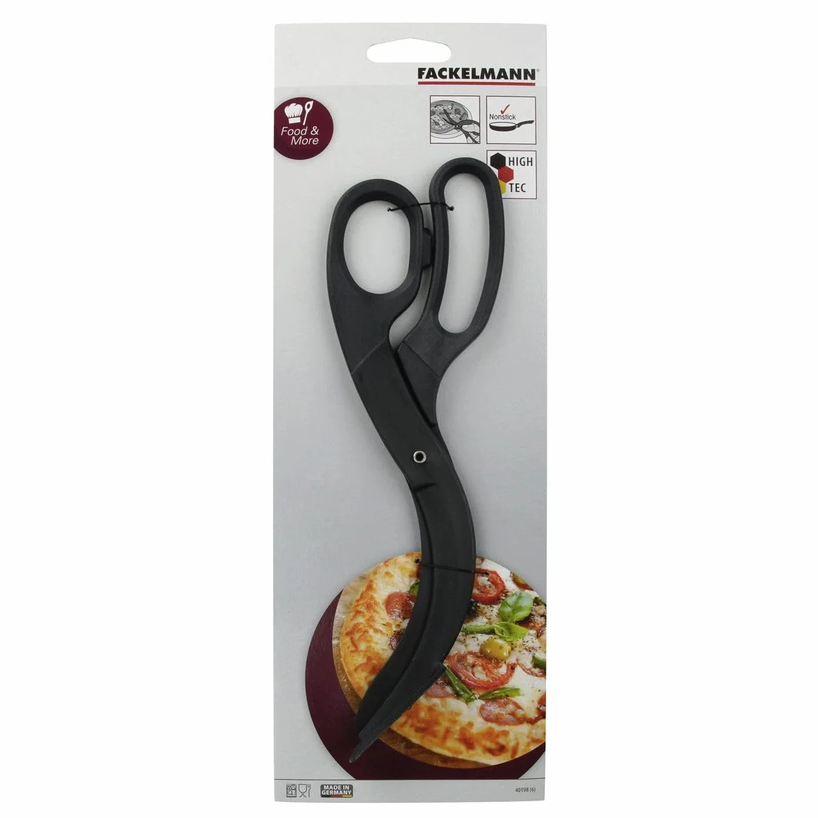 Fackelmann Nożyce do Pizzy, Czarny, 25 x 7.5 x 1 cm