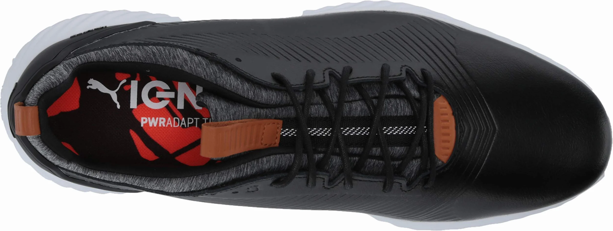 PUMA GOLF Męskie buty do golfa Ignite Pwradapt Leather 2.0, Czarny, 42.5 EU