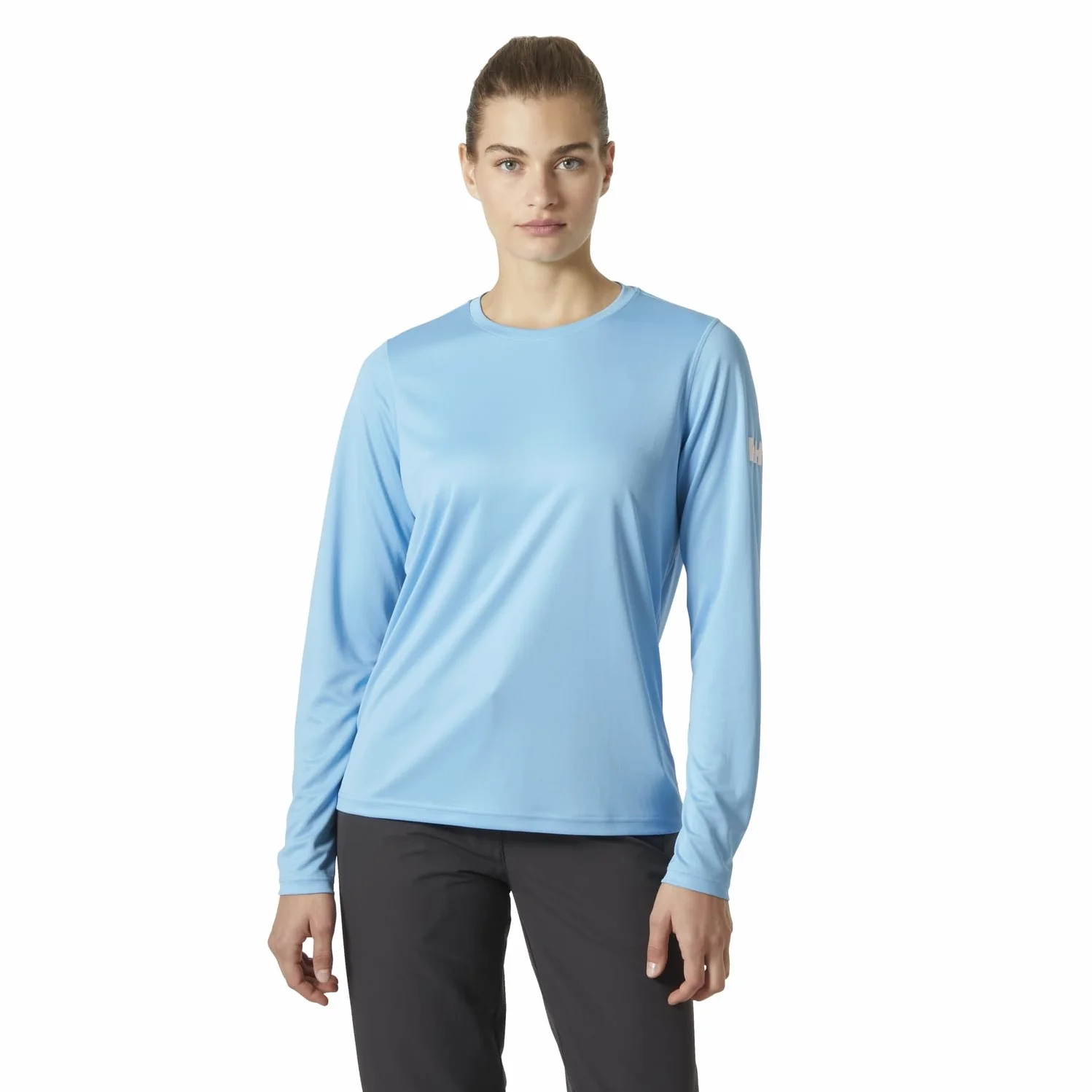 Helly Hansen Damskie W HH Tech Crew LS 2.0, Aqua, S