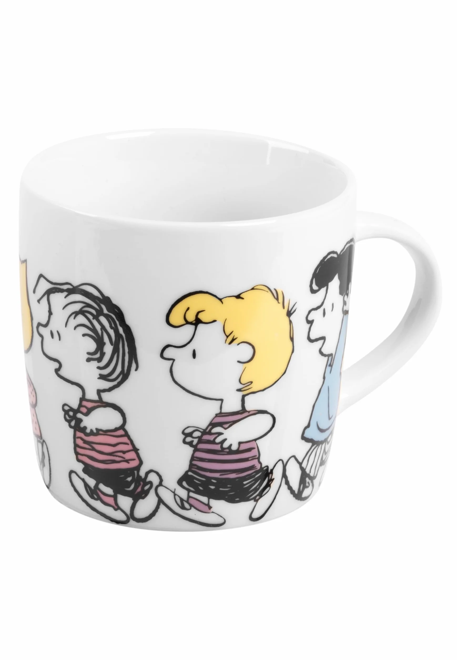 The Peanuts zestaw śniadaniowy Snoopy Family 3-częściowy porcelana biały