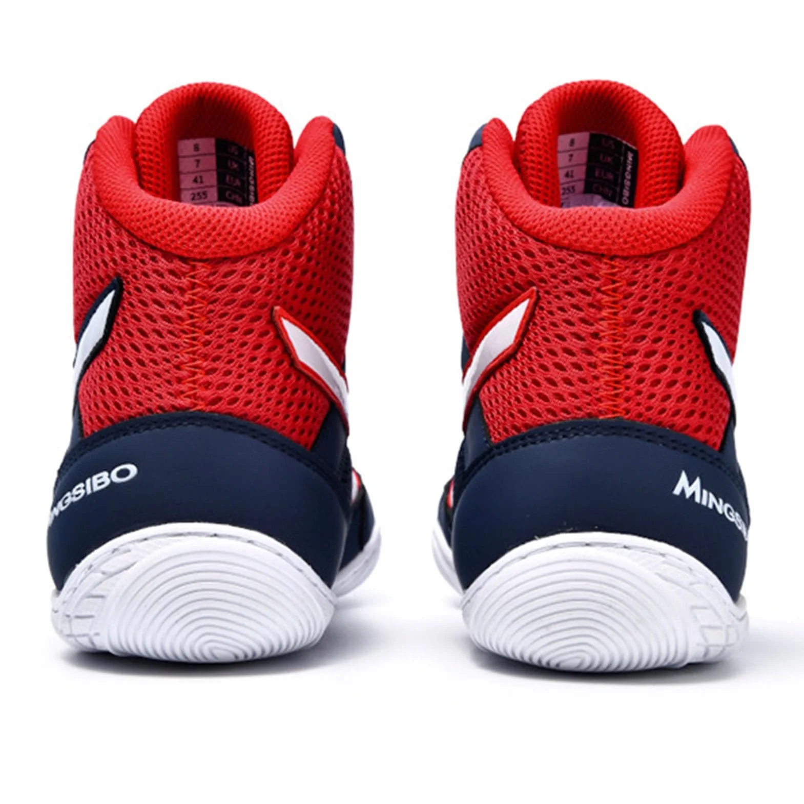 Buty Zapaśnicze Treningowe Oddychający Wygodny,Profesjonalne Buty Bokserskie dla Mężczyzn Profesjonalny Odporny Na Zużycie Wodoodporny,Buty Do Kulturystyki Dla Dorosłych I Młodzieży(Blue,44 EU)